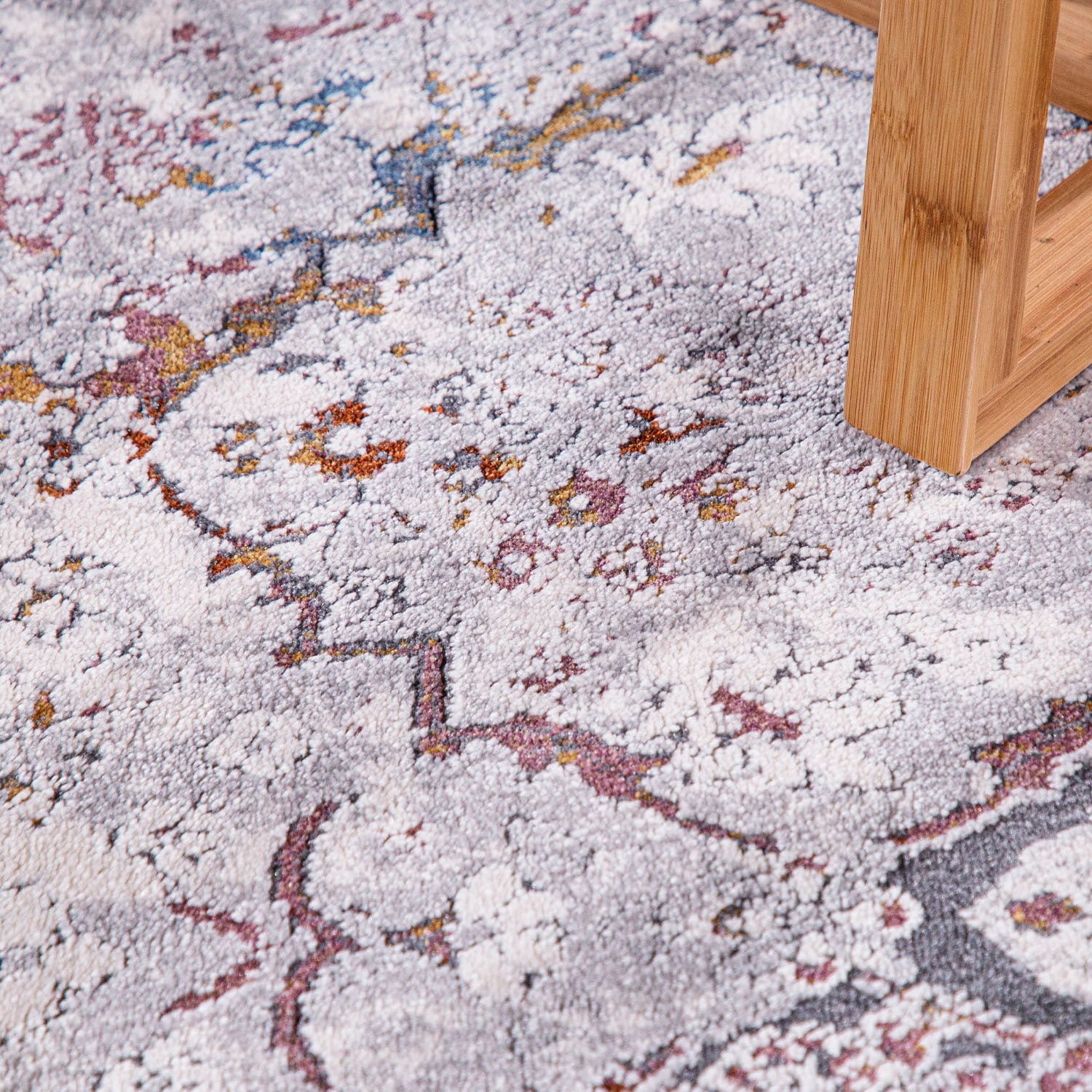 Paco Home Teppich »Calabria 583« rechteckig 14 mm Höhe Kurzflor, Orient-Optik, Vintage Design