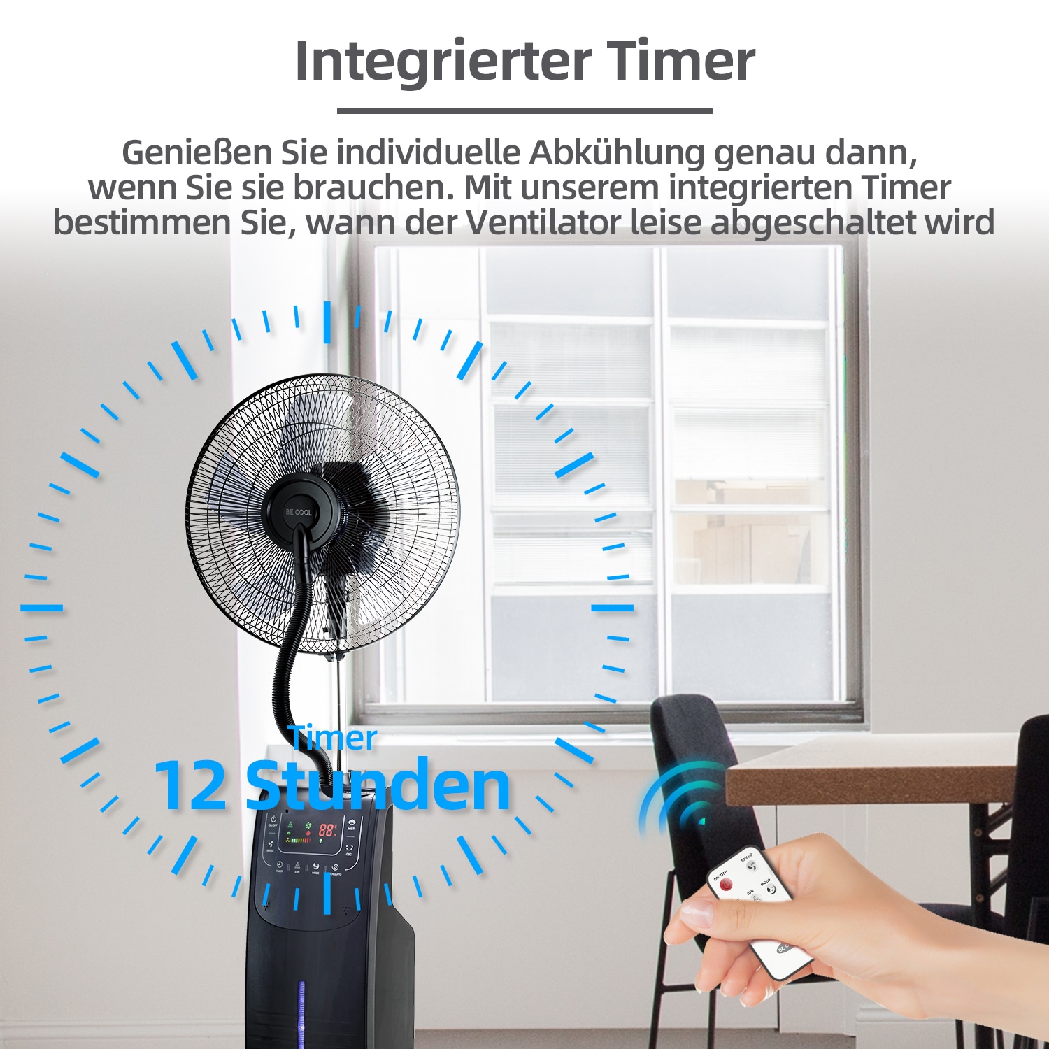 be cool Standventilator »BC40SNST2202F«, 40 cm Durchmesser