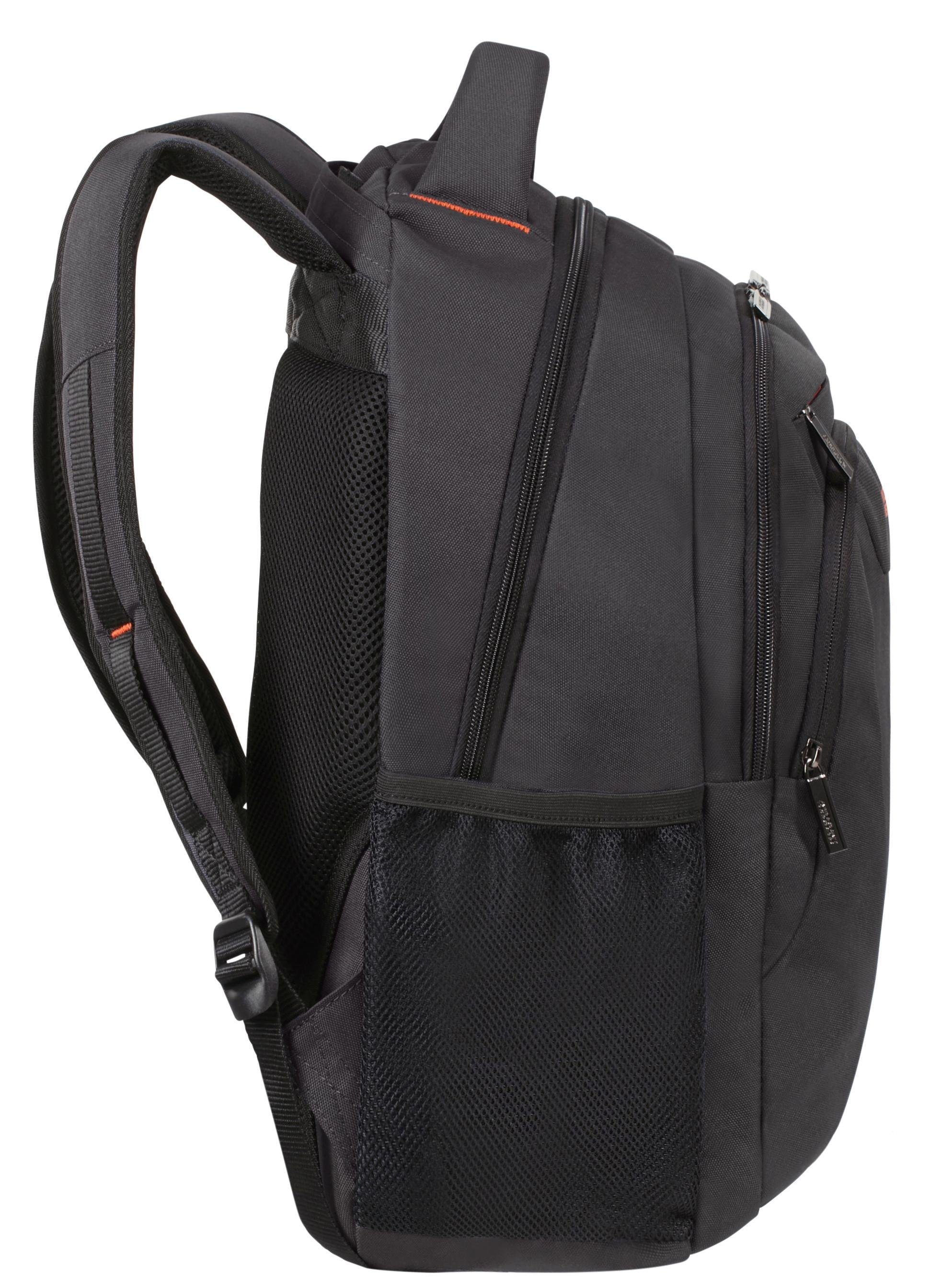 American Tourister® Laptoprucksack »AT WORK, black/orange«, Freizeitrucksack Arbeitsrucksack Laptoprucksack