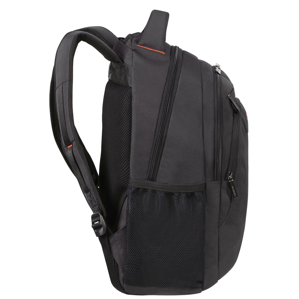 American Tourister® Laptoprucksack »At Work, black/orange«