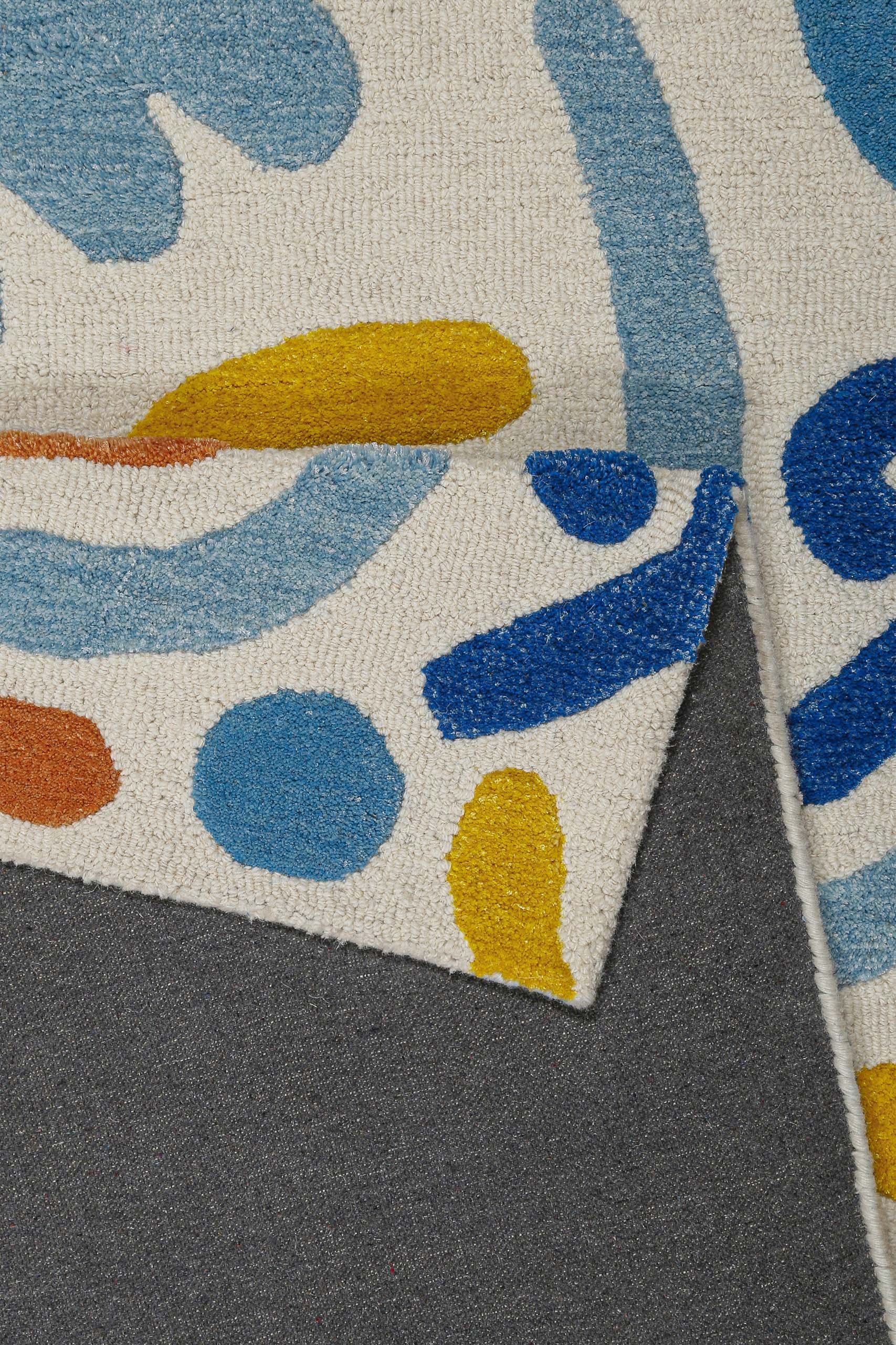 SMART KIDS Kinderteppich »Scribble« rechteckig 16 mm Höhe Kinderteppich, Hoch-Tief-Effekt, Schurwolle, handgetuftet, Spielzimmer