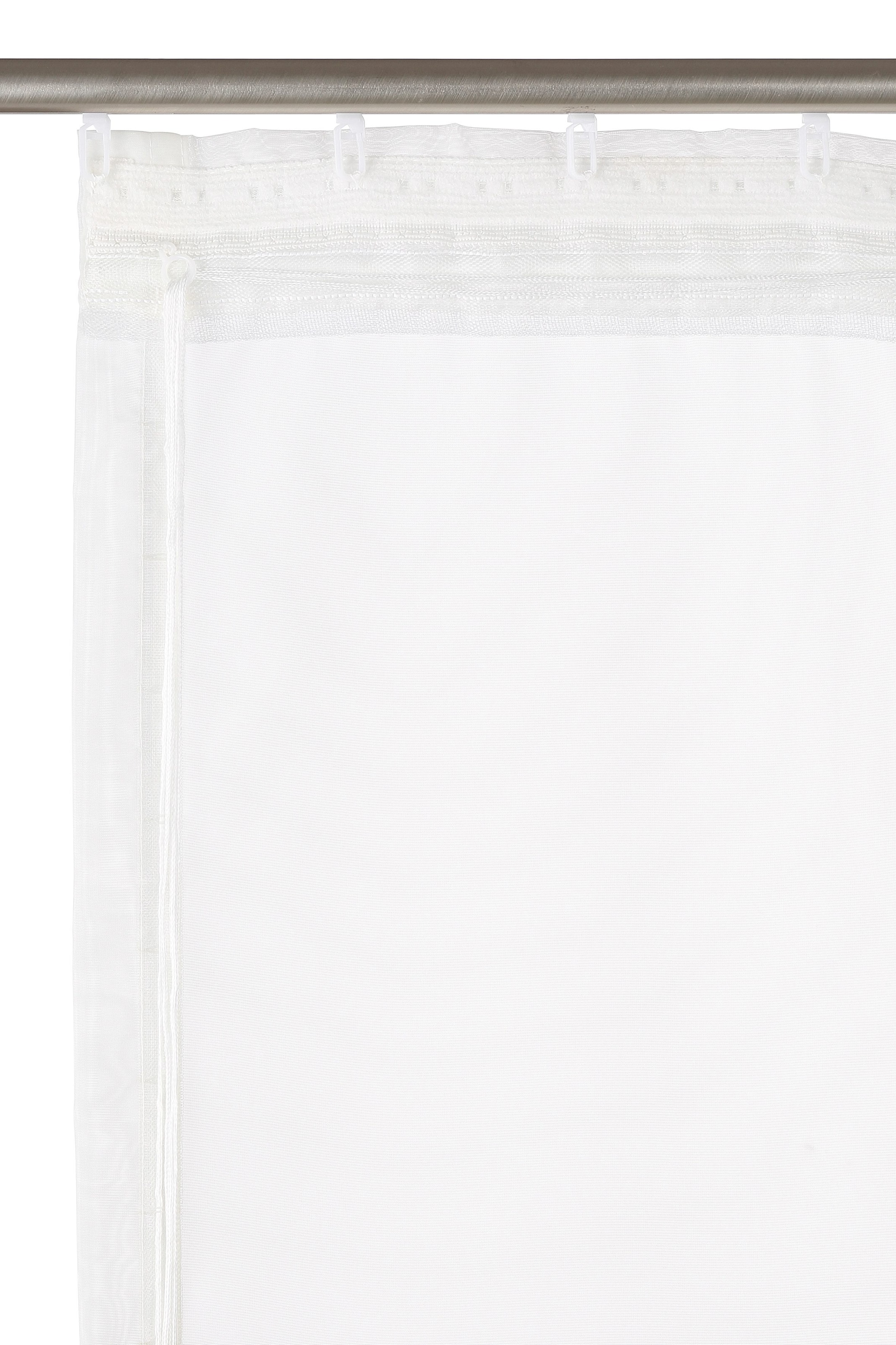 my home Raffrollo Klettband, mit Bestickt, »Sorel«, Polyester Transparent