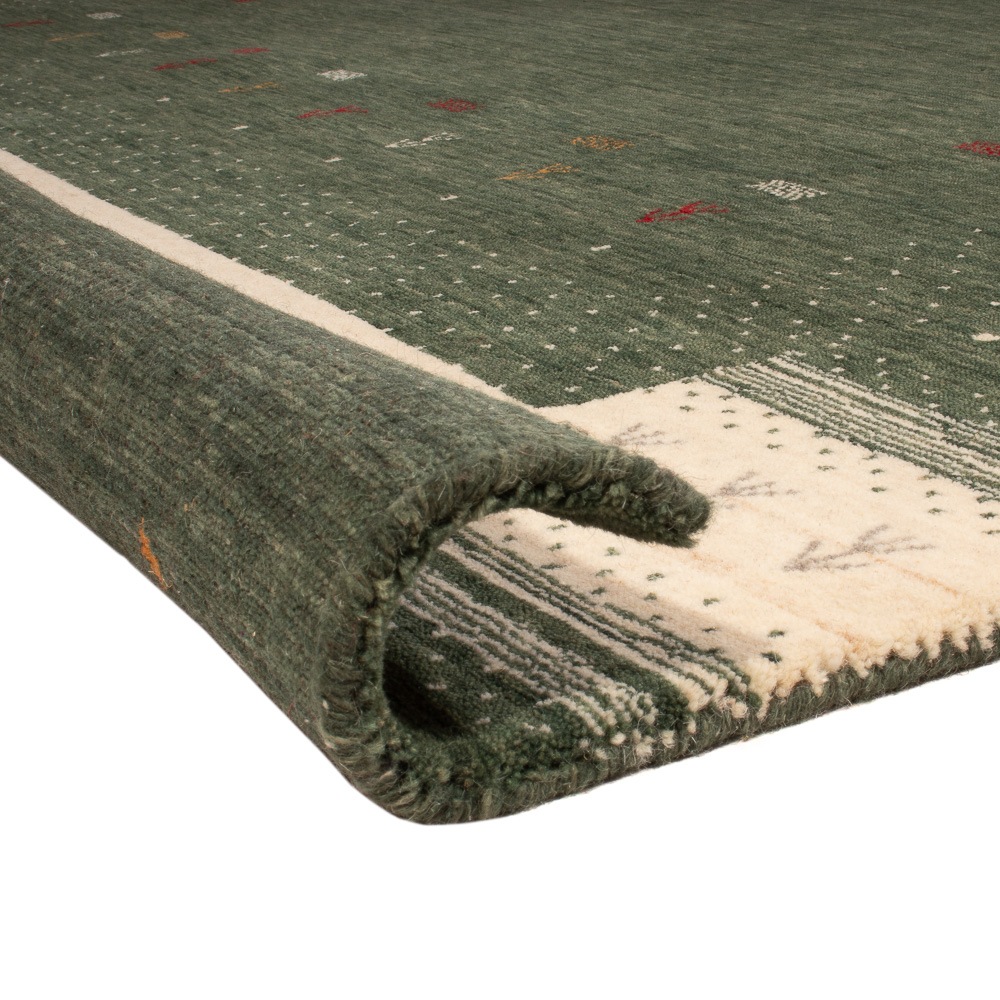 morgenland Wollteppich »Aurora Flair - Gabbeh Teppich - Loribaft Softy«, quadratisch, 1,2 mm Höhe, Sehr weicher Flor