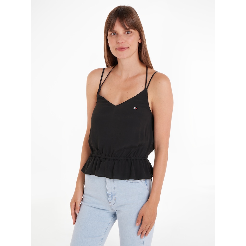 Tommy Jeans Blusentop »TJW ESSENTIAL STRAPPY TOP«, mit Tommy Jeans Logo