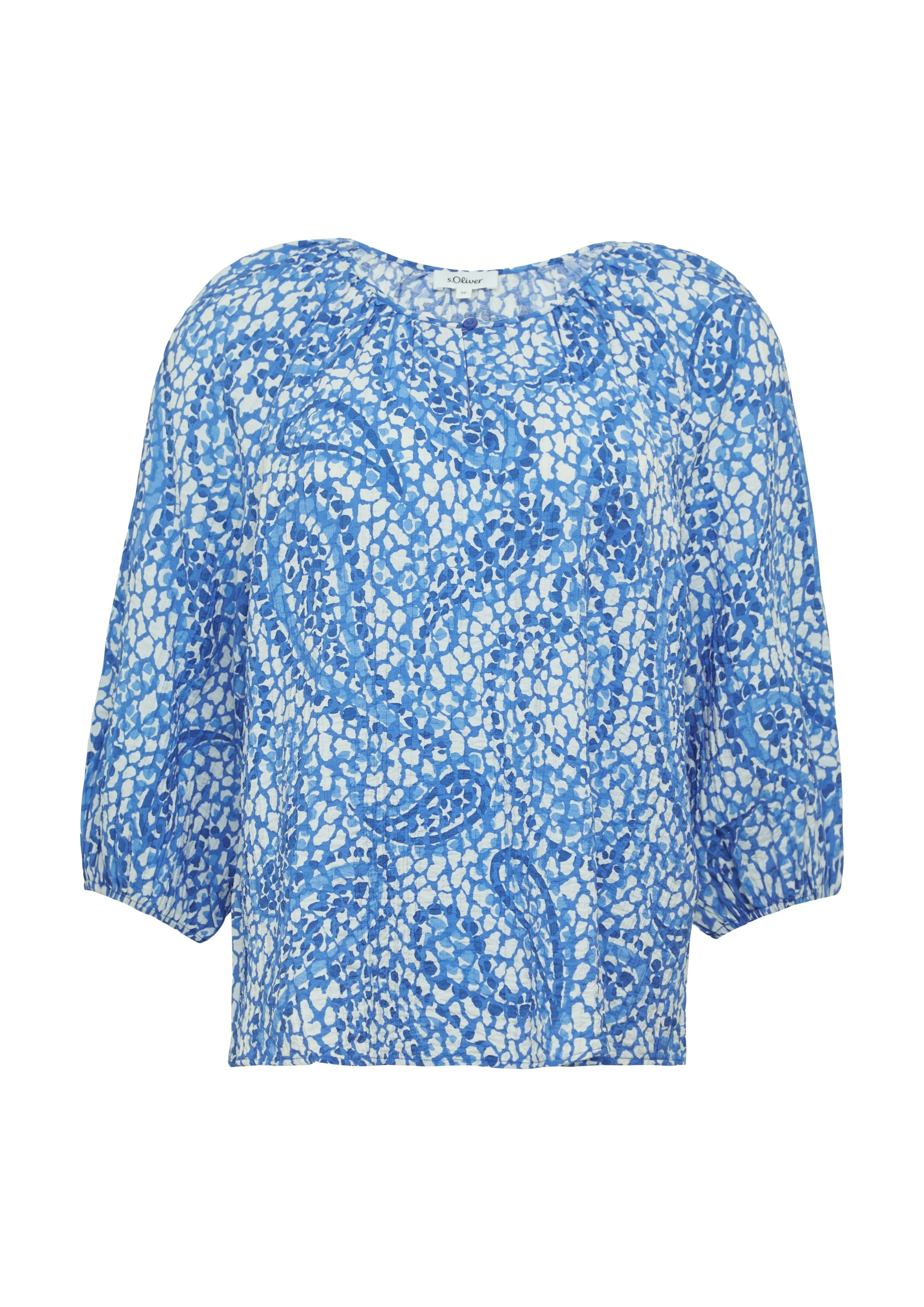 s.Oliver Klassische Bluse mit All-Over Print