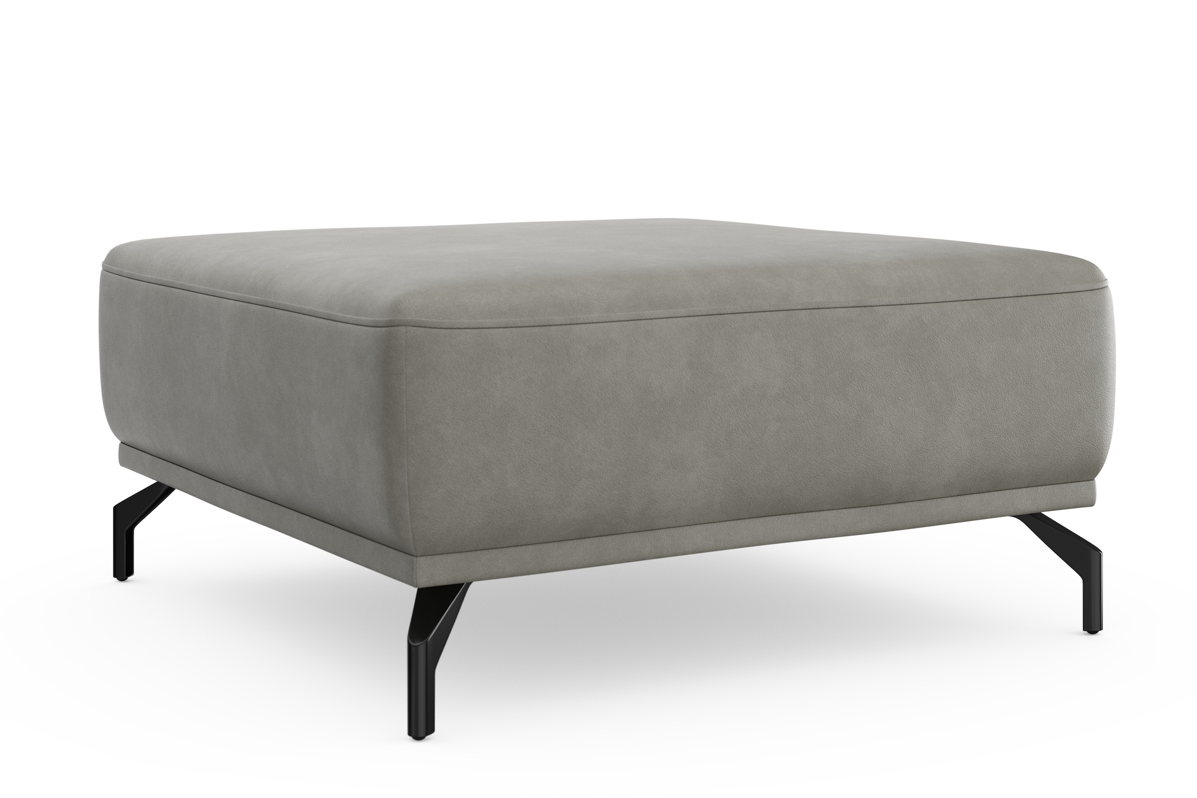 sit&more Hocker »Bailando«, mit Federkern und schwarzen, matten Metallfüßen
