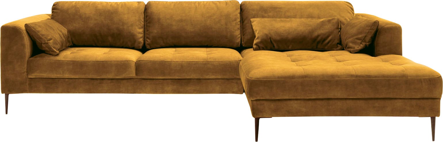 TRENDMANUFAKTUR Ecksofa »Luzi, wahlweise mit Schlaffunktion & Bettkasten. OTTOs Choice, L-Form«, Designsofa mit tollem Sitzkomfort, Metallfüße schwarz, Breite 280 cm