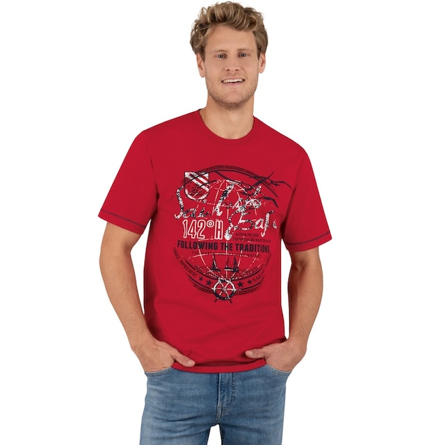 Trigema T-Shirt »TRIGEMA T-Shirt mit maritimem Druckmotiv« bei ♕