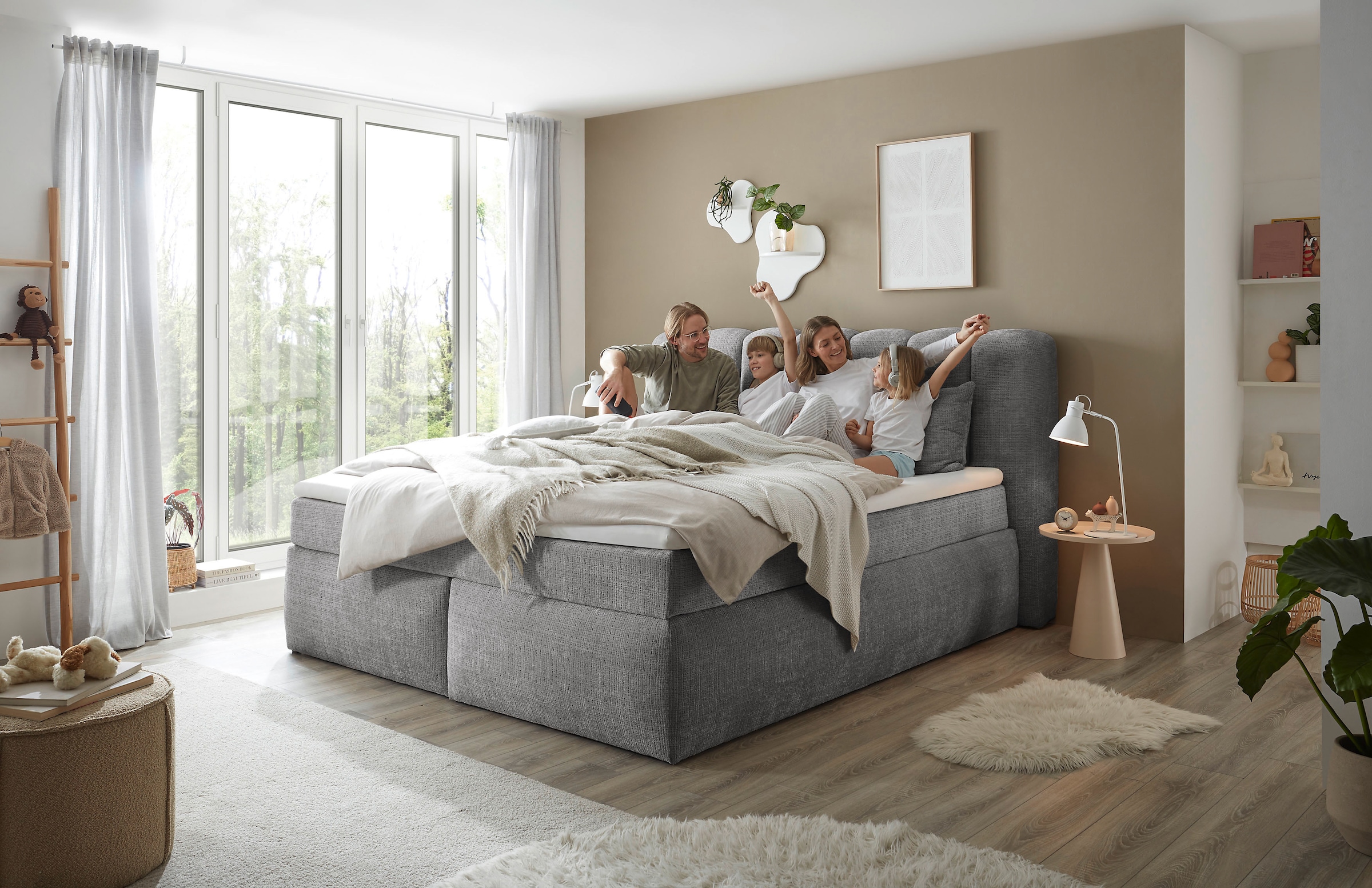 ED EXCITING DESIGN Boxspringbett »Gibsons in der Größe 200x220cm, Überlänge«