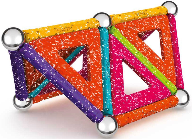 Geomag™ Magnetspielbausteine »GEOMAG™ Glitter Panels, Recycled«, (35 St.), aus recyceltem Material; Made in Europe