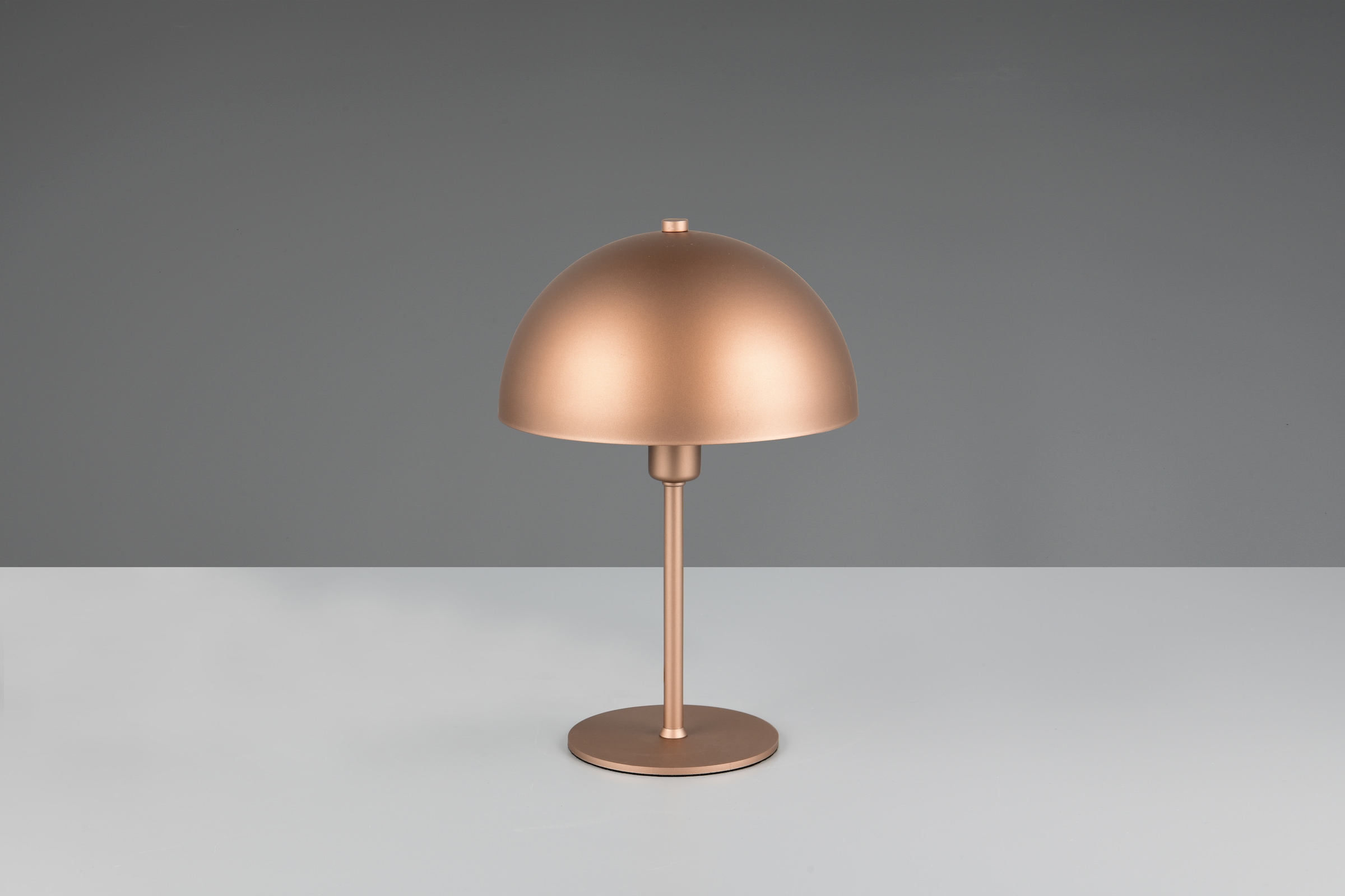 TRIO Leuchten Schreibtischlampe »NOLA, exkl. 1x E14 max 28W, Tischlampe mit Schnurschalter Höhe 31cm« E14 1 Stk. warmweiß - kaltweiß Ø 20cm, Nachttischlampe, 180cm Anschlusskabel, Leuchtmittel wechselbar