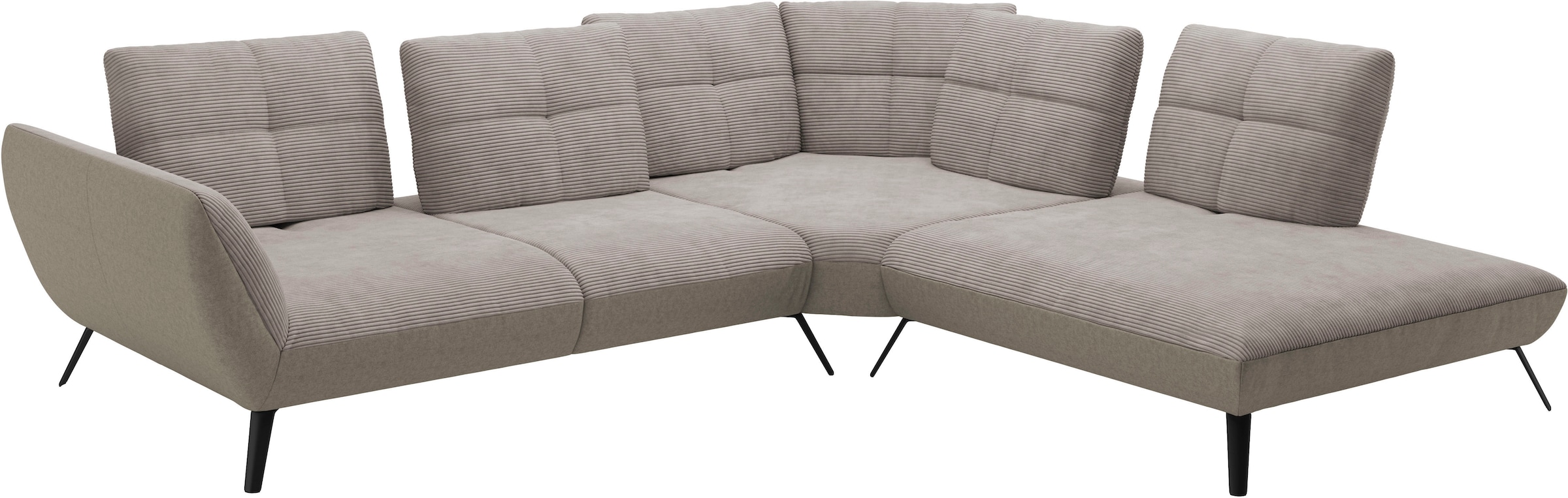 Places of Style Ecksofa »Mikado L-Form«, inkl. Sitztiefenverstellung und Armteilverstellung