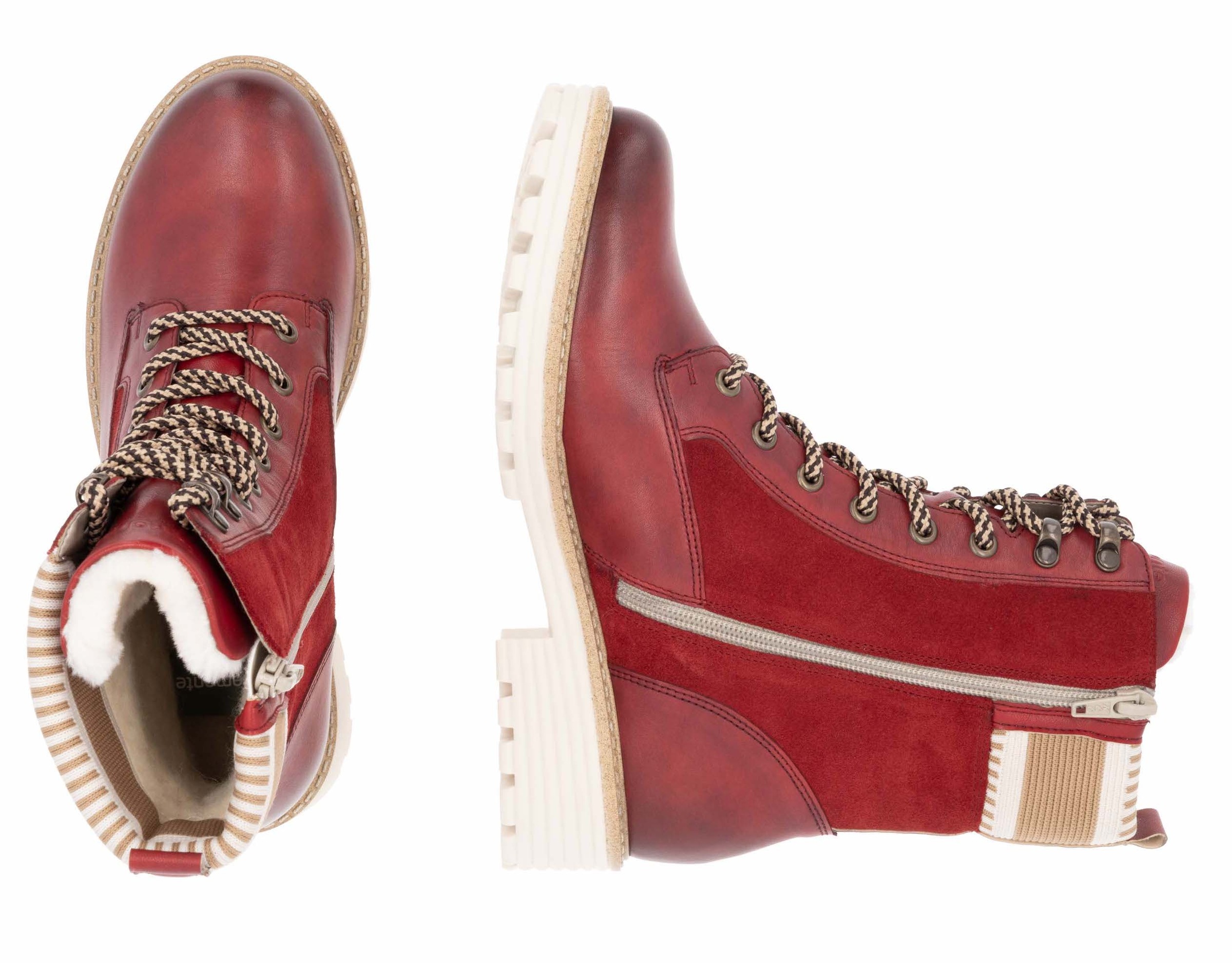 Remonte Winterboots »Elisabeth Hurley-Collection«, Schnürboots, Schnürstiefelette mit wasserabweisender TEX-Membran