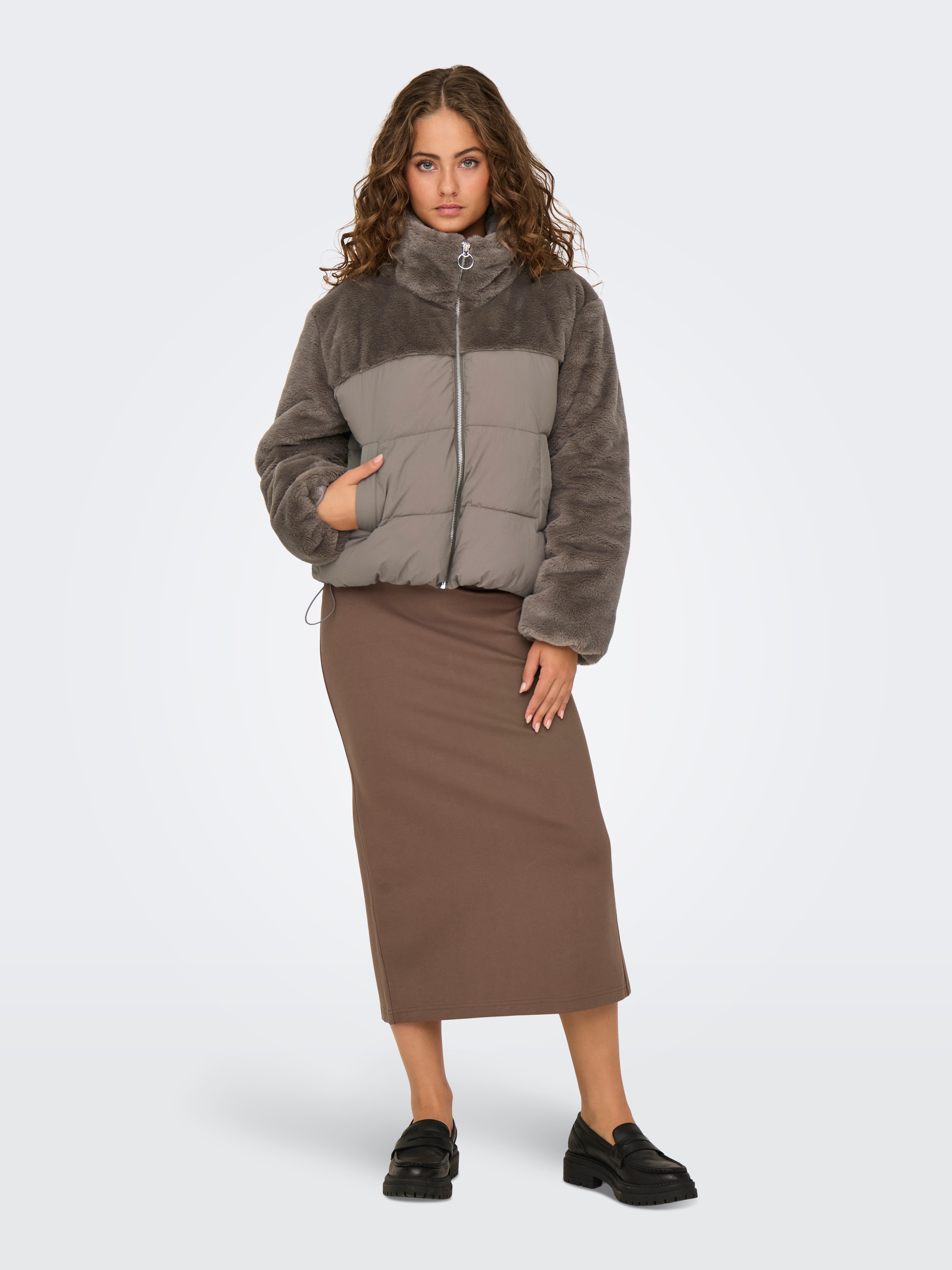 ONLY Steppjacke »ONLWANJA FUR PUFFER MIX JACKET CC OTW«