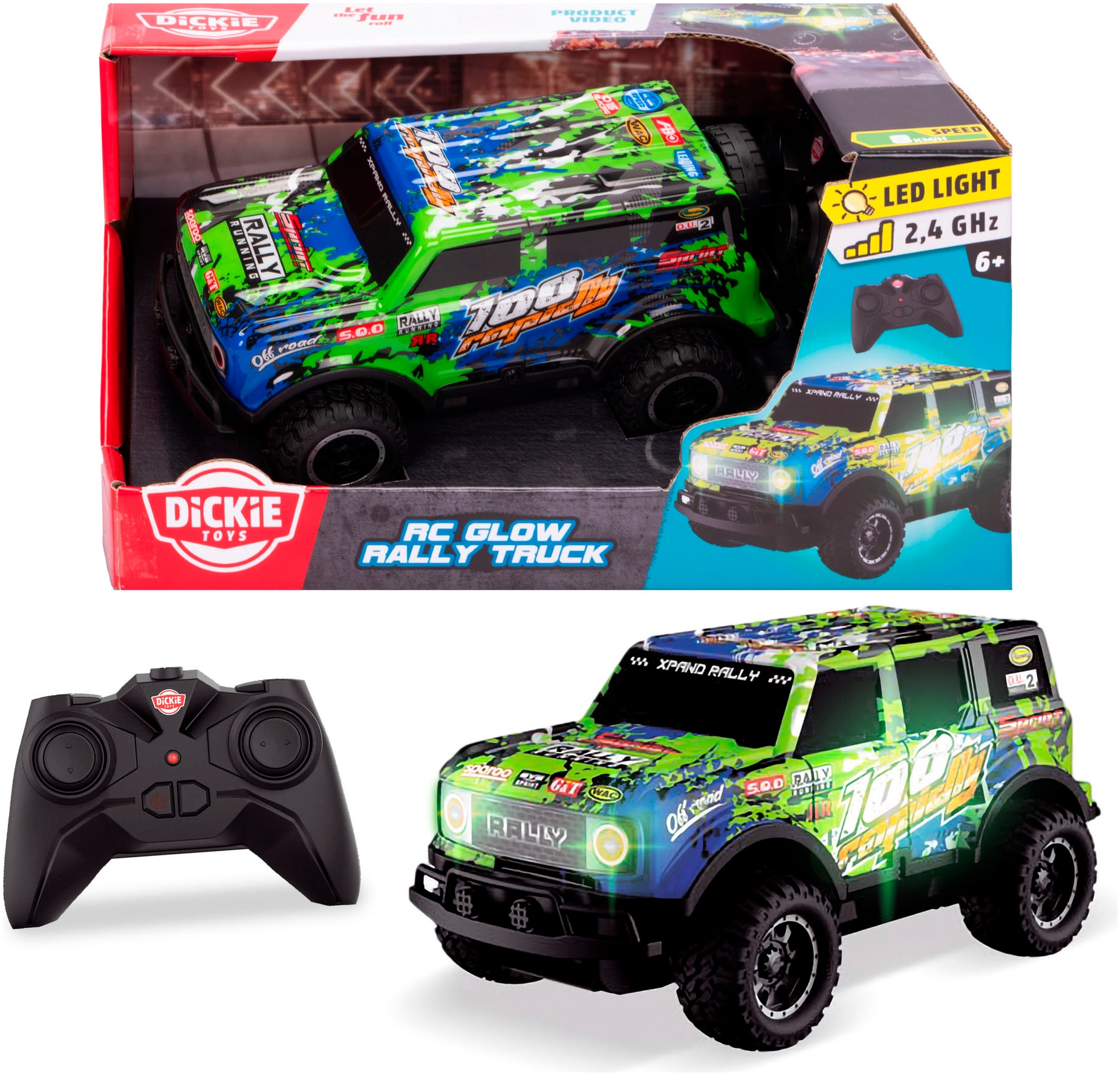 Dickie RC Glow Rally Truck