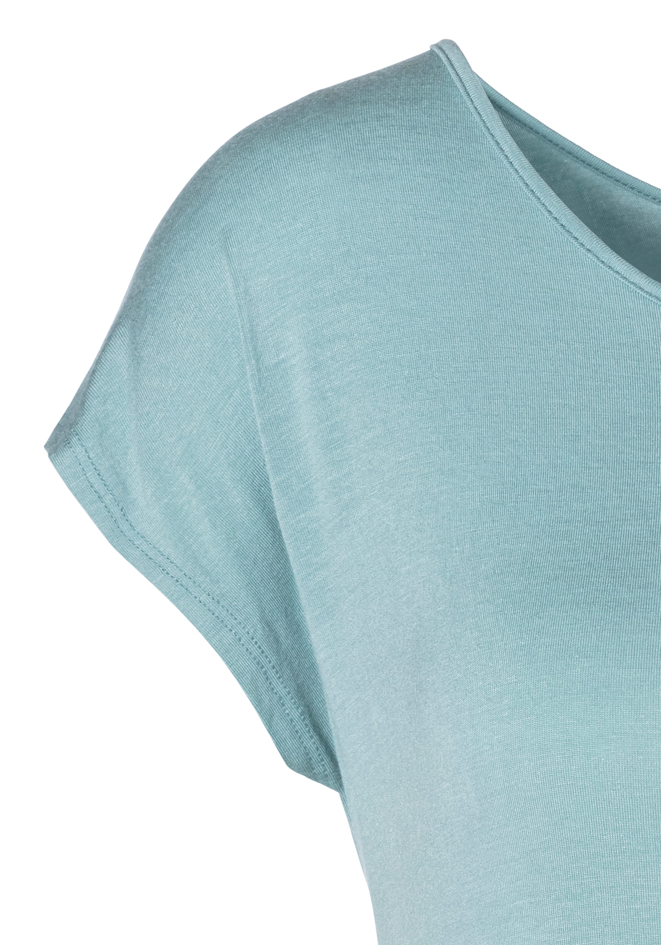 LASCANA Longshirt »mit breitem Bund«, aus weichem Viskose-Stretch