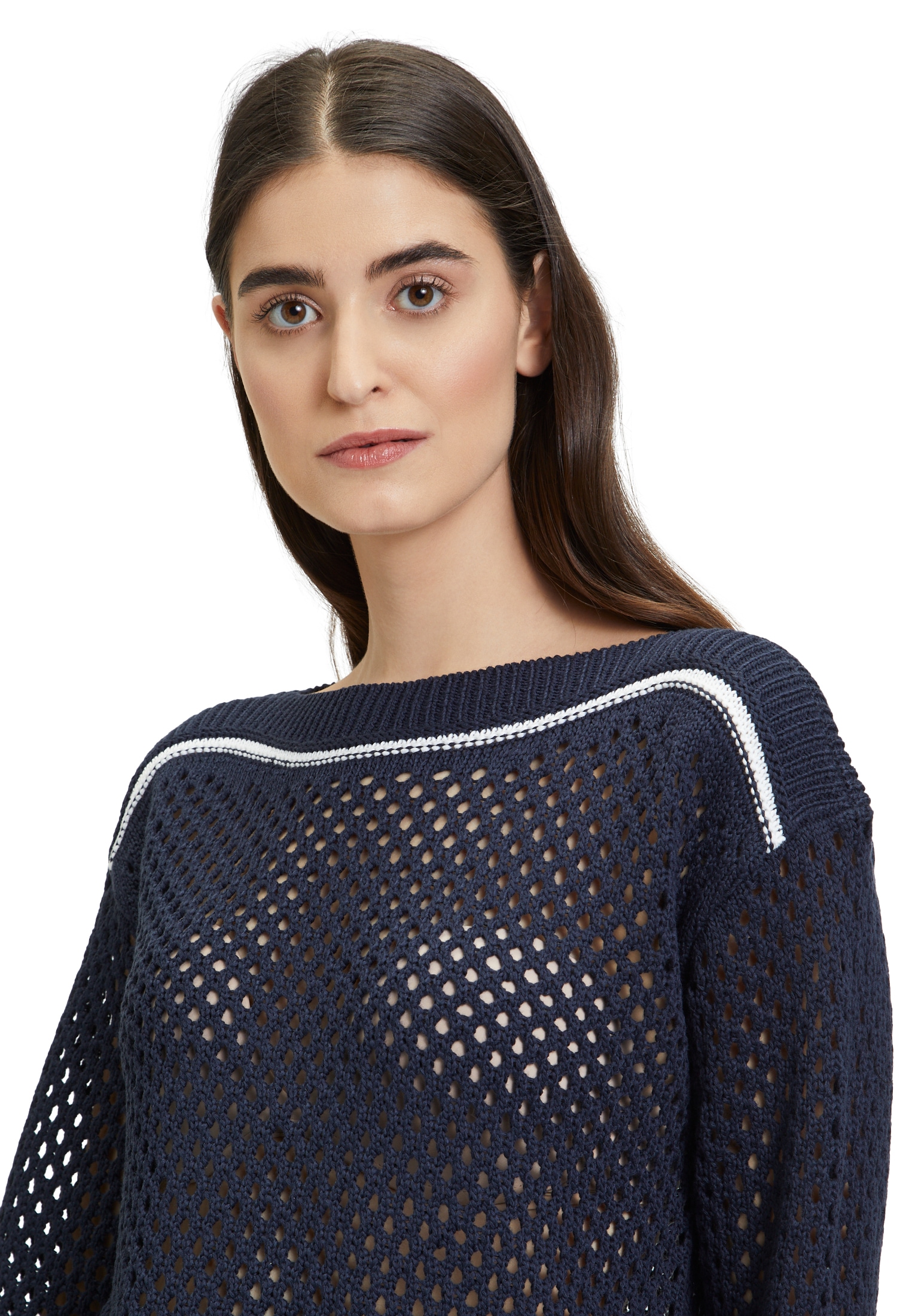 Betty Barclay Rundhalspullover »Lochstrick-Pullover mit Strickdetails«