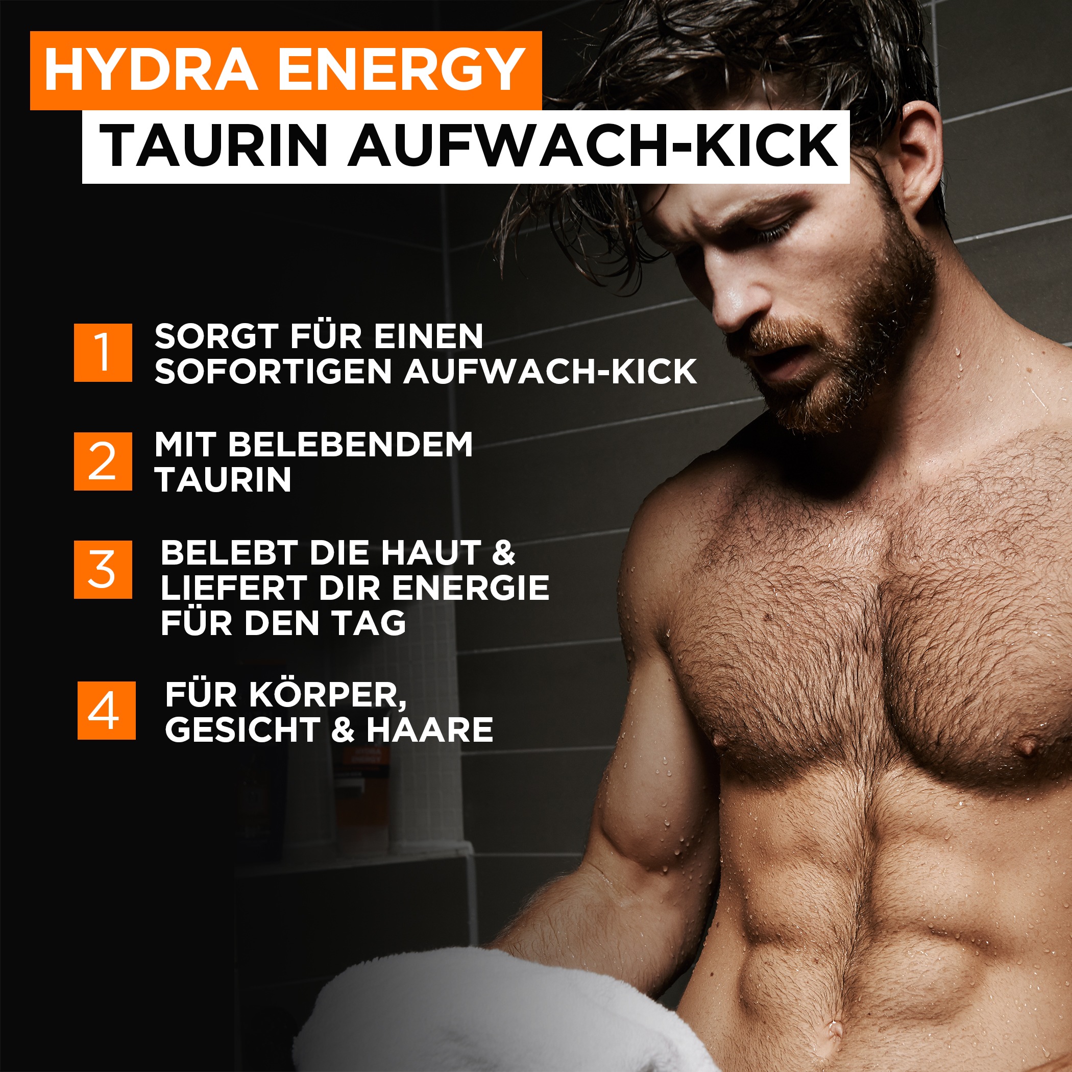L'ORÉAL PARIS MEN EXPERT Pflege-Set »HYDRA ENERGY BAG KULTURBEUTEL« Set mit Duschgel und 24h Tagespflege