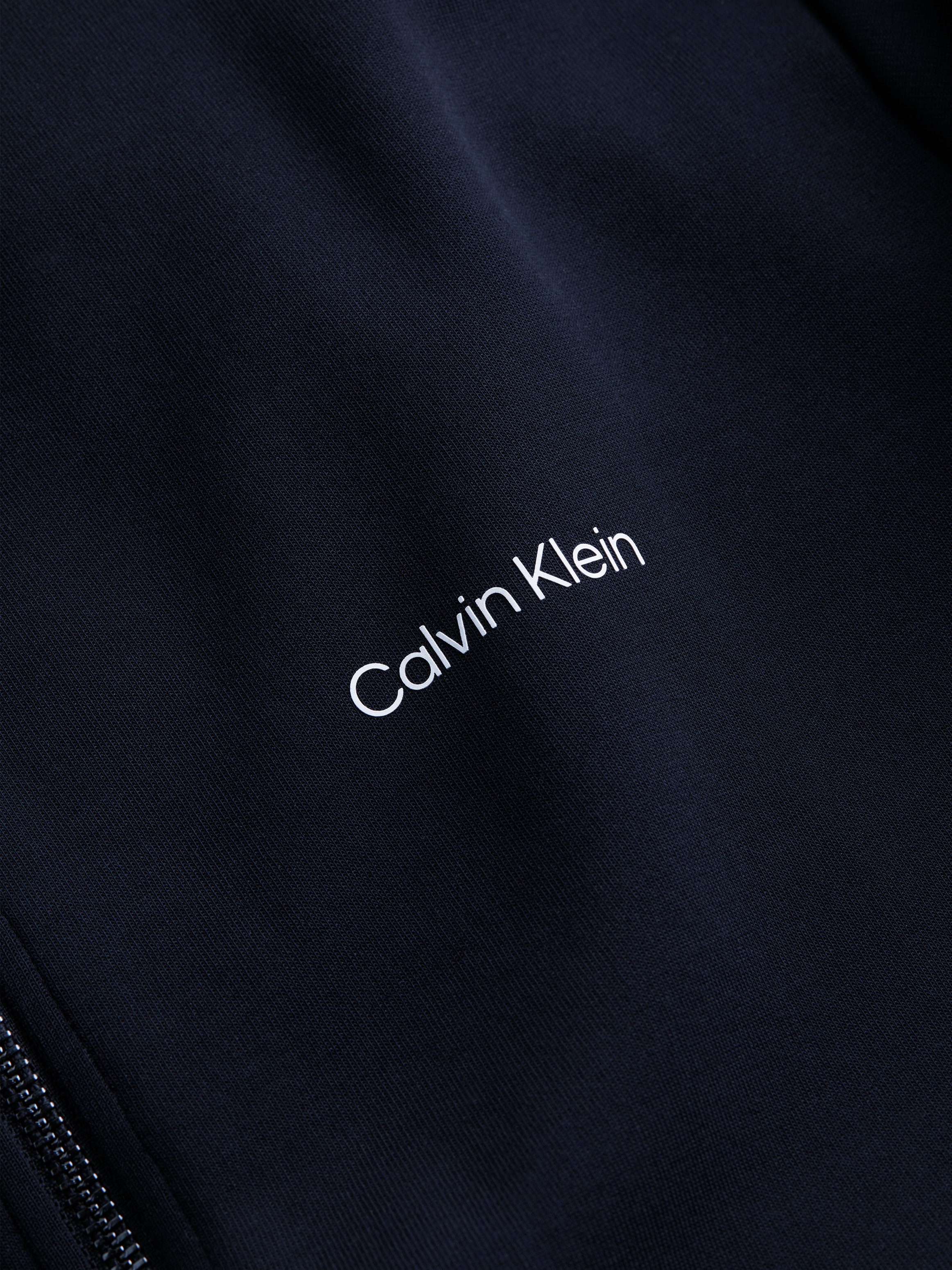 Calvin Klein Sweatshirt »MICRO LOGO MOCK NECK ZIP THROUGH«, mit Logo auf der Brust