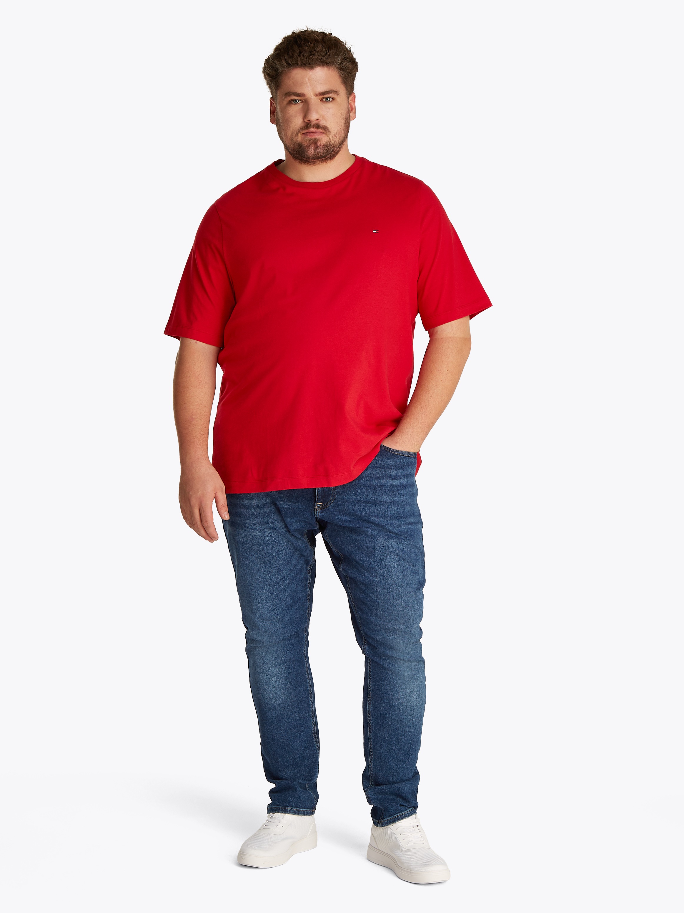 Tommy Hilfiger Big & Tall T-Shirt »BT-ESSENTIAL REG FIT SOLID TEE-B«, Große Größen