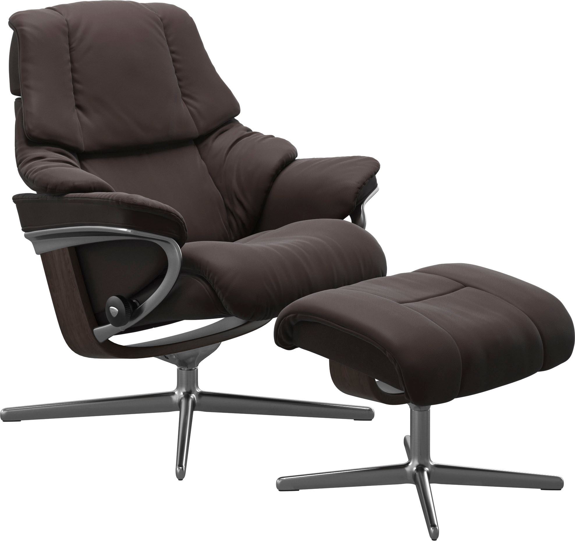 Stressless® Relaxsessel »Reno«, mit Cross Base, Größe S, M & L, Holzakzent Wenge
