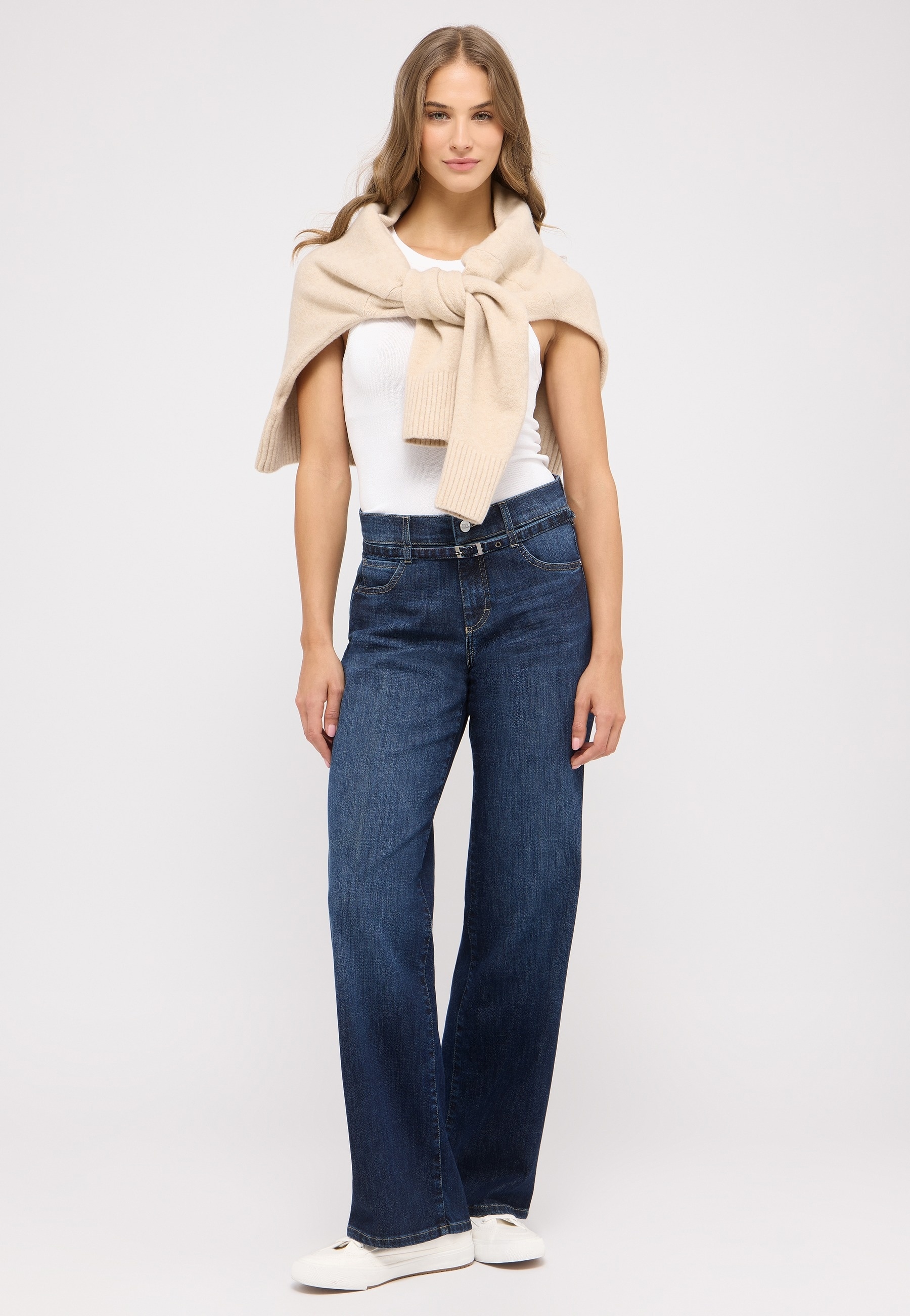 ANGELS Relax-fit-Jeans »LIZ BELT«, mit integriertem Gürtel