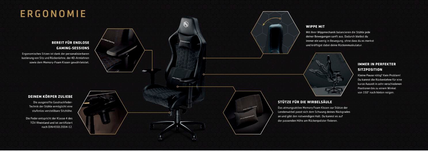 Joule Performance Gaming-Stuhl »RAID Alcantara«