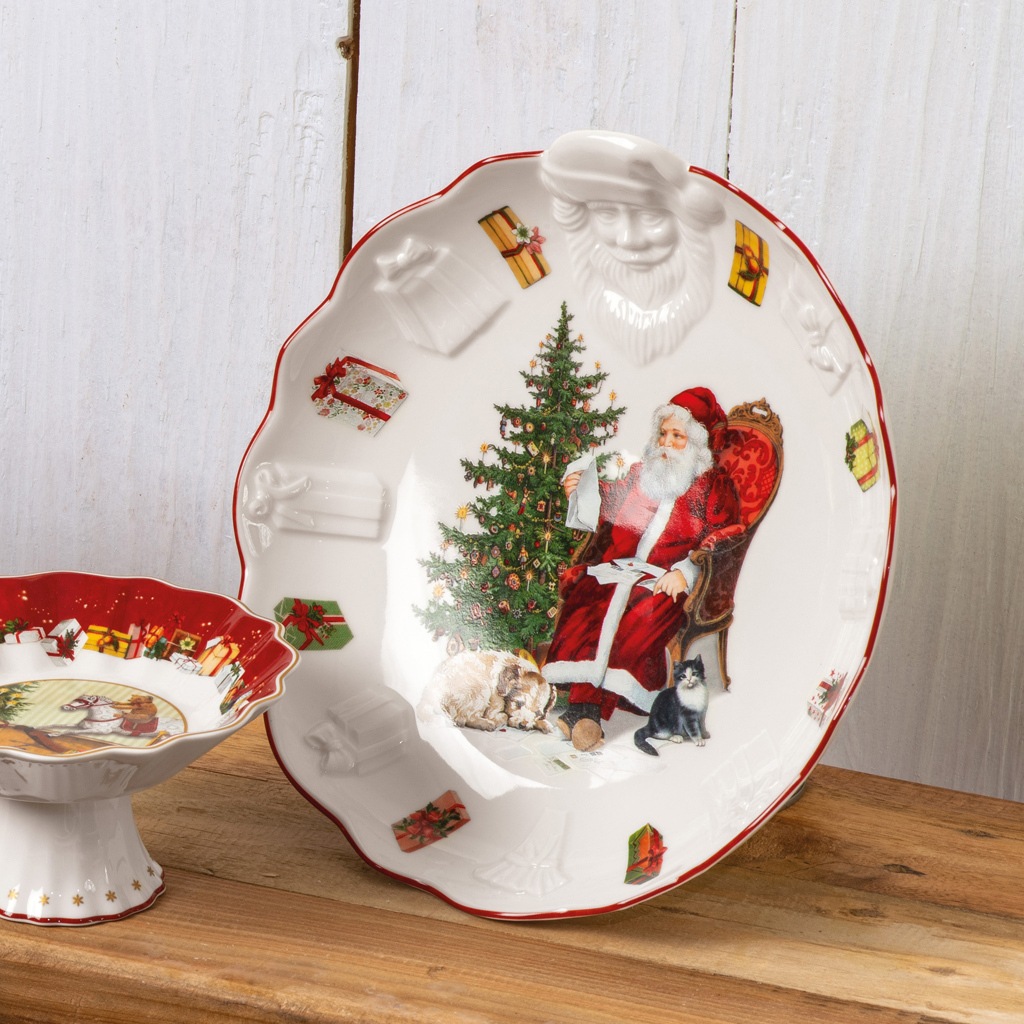 Villeroy & Boch Schale »Schale mit Santa Relief Toy's Fantasy ø 24,5 cm bunt«