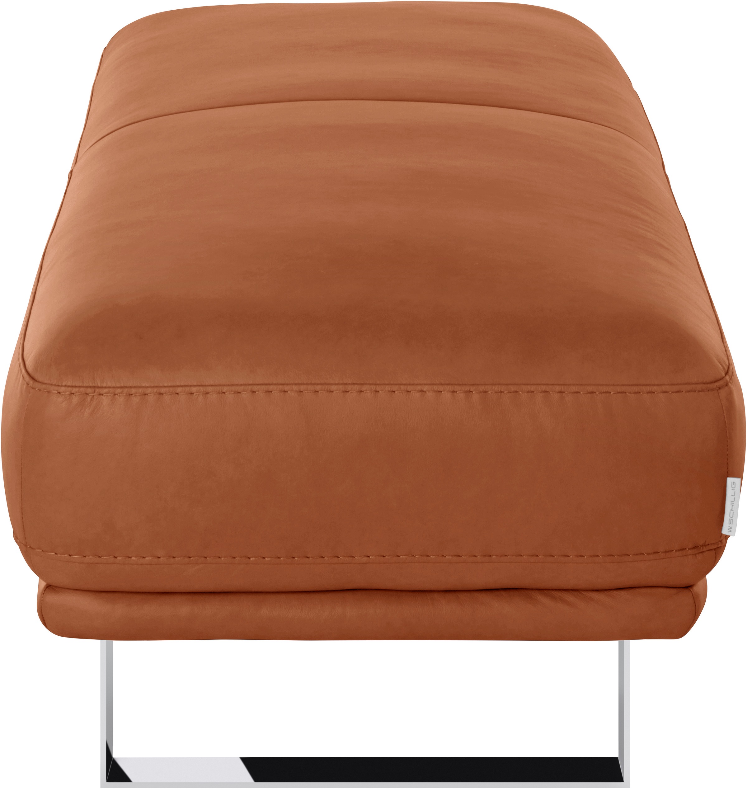 W.SCHILLIG Hocker »montanaa«, mit Metallkufen in Chrom glänzend, Breite 141 cm