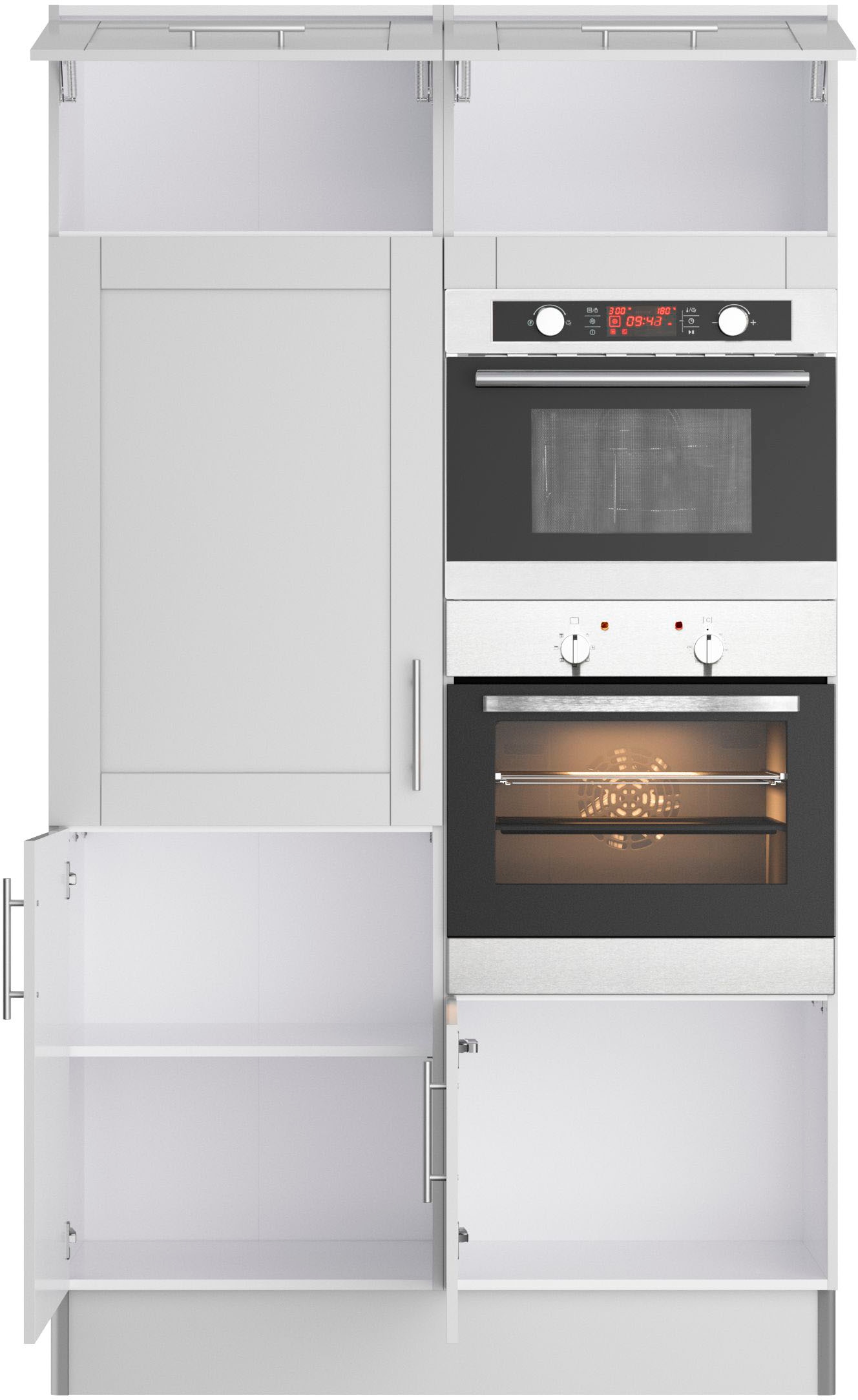 KOCHSTATION Küche »KS-Ahus, Hochschrankmodul«, Breite 120 cm,wahlweise mit E-Geräten,Soft-Close-Funktion