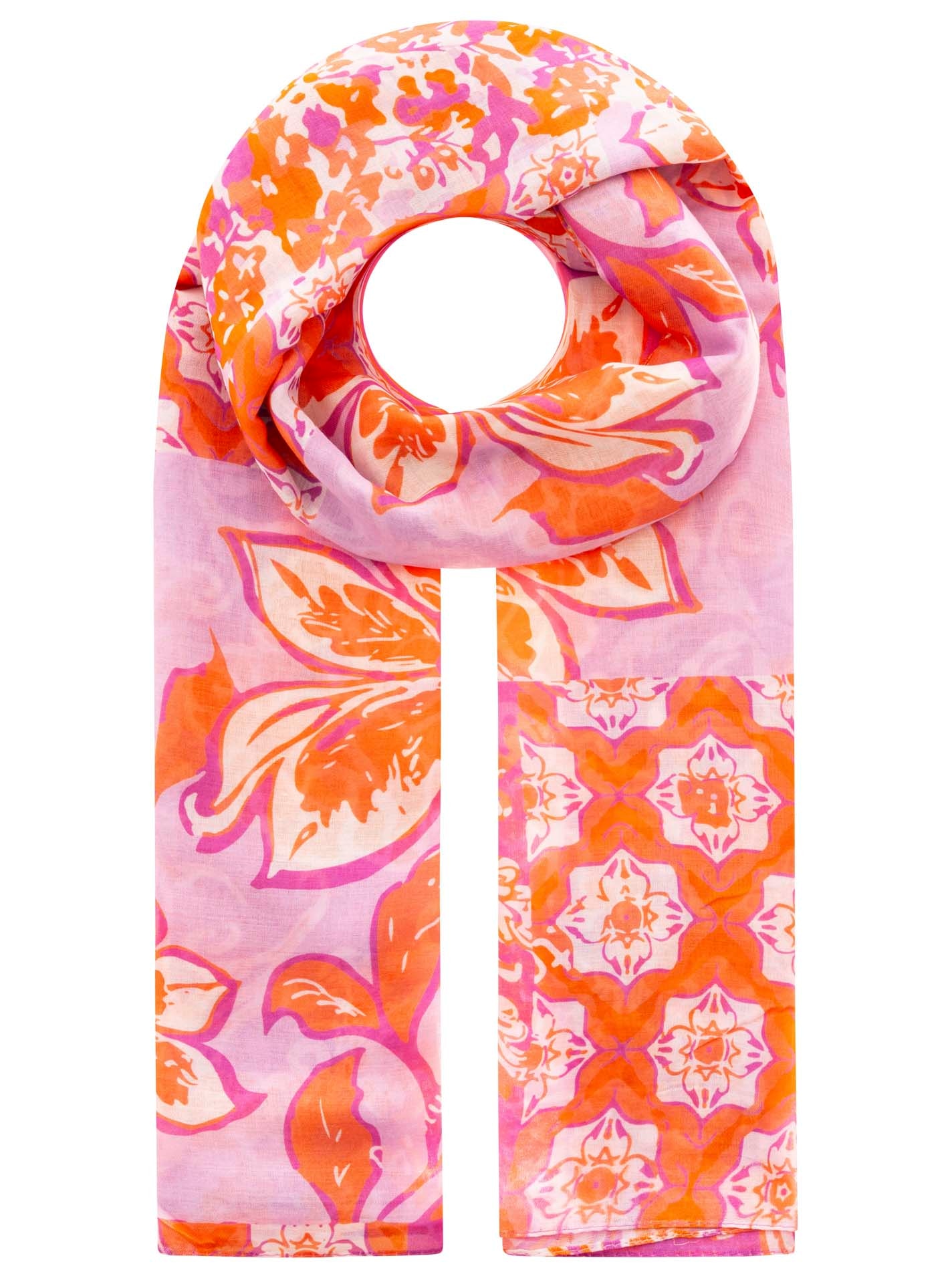 Zwillingsherz Modeschal »"Paisley"« transparent, aquarell Print, Schriftzug