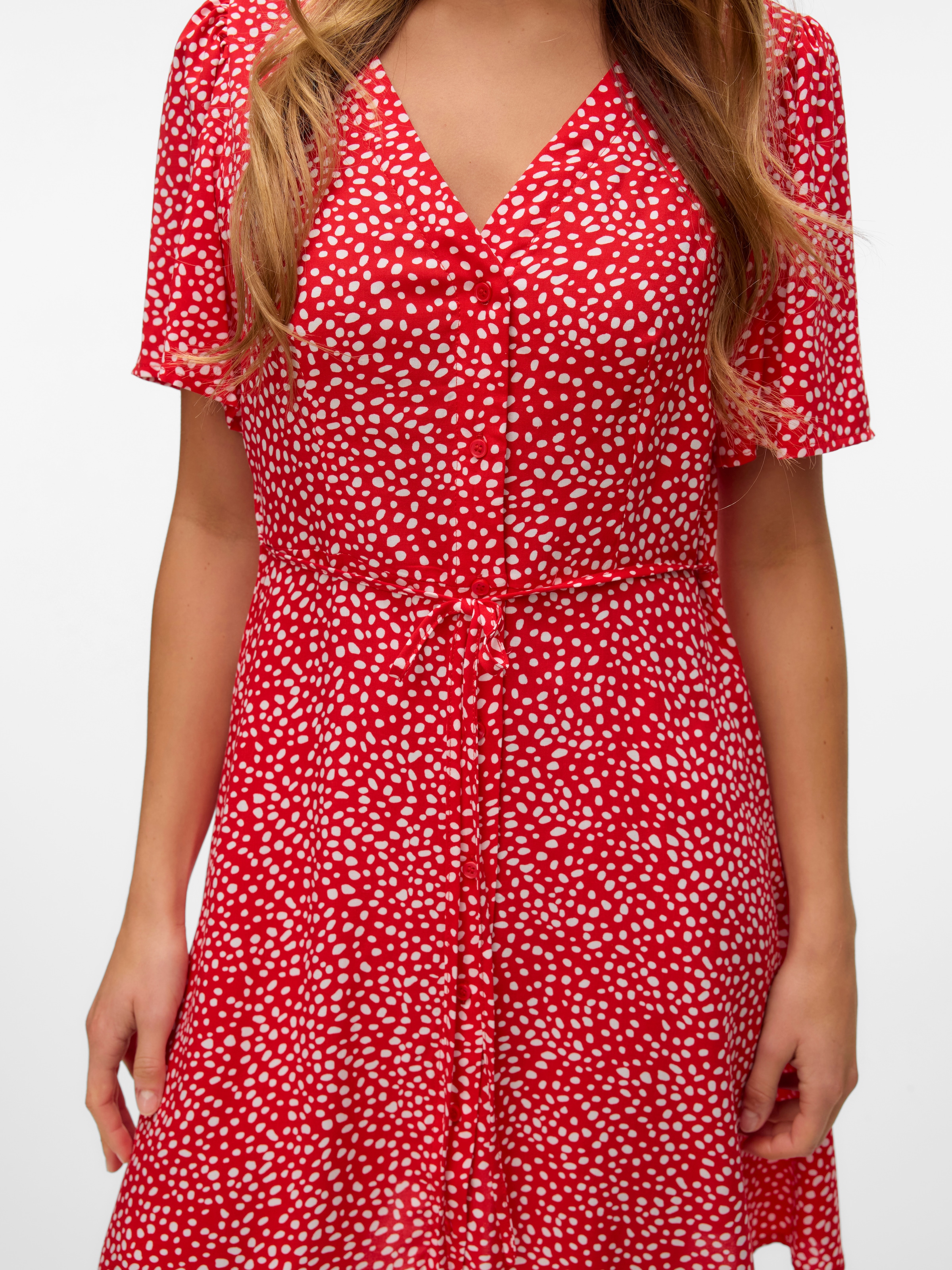 Vero Moda Minikleid »VMALBA SS SHORT DRESS WVN NOOS«, Sommerkleid