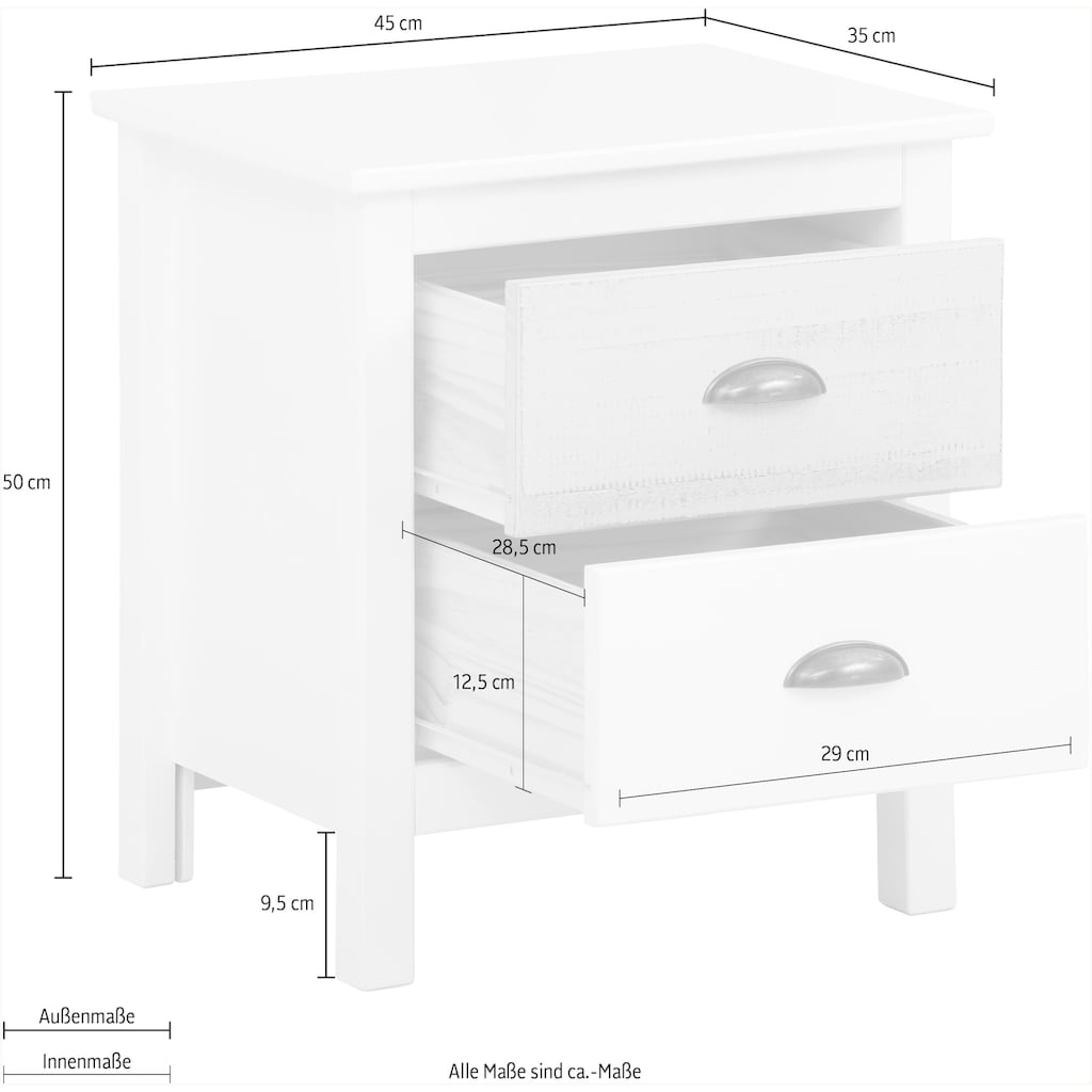 Home affaire Nachtkommode »Pilatus«