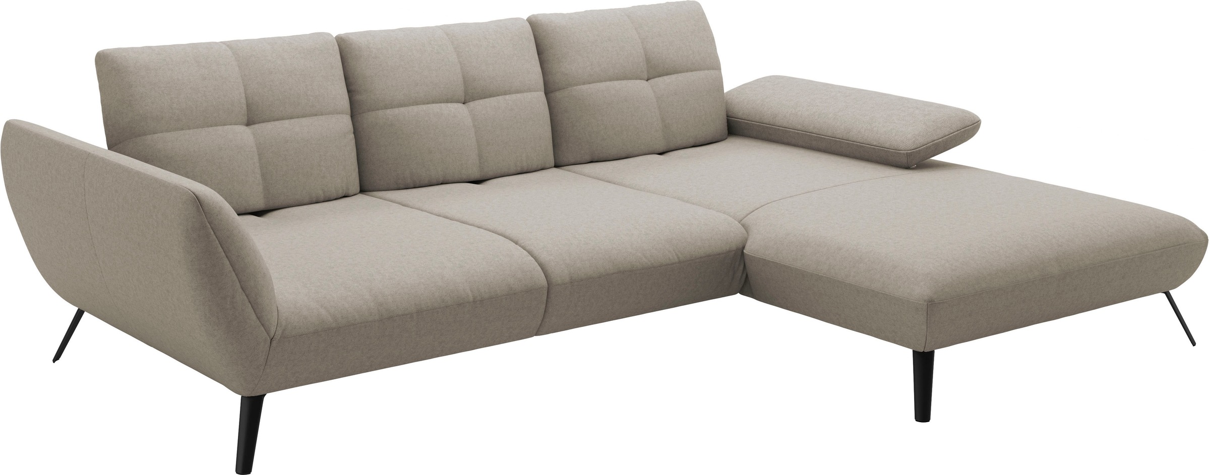 Places of Style Ecksofa »Mikado L-Form«, inkl. Sitztiefenverstellung und Armteilverstellung