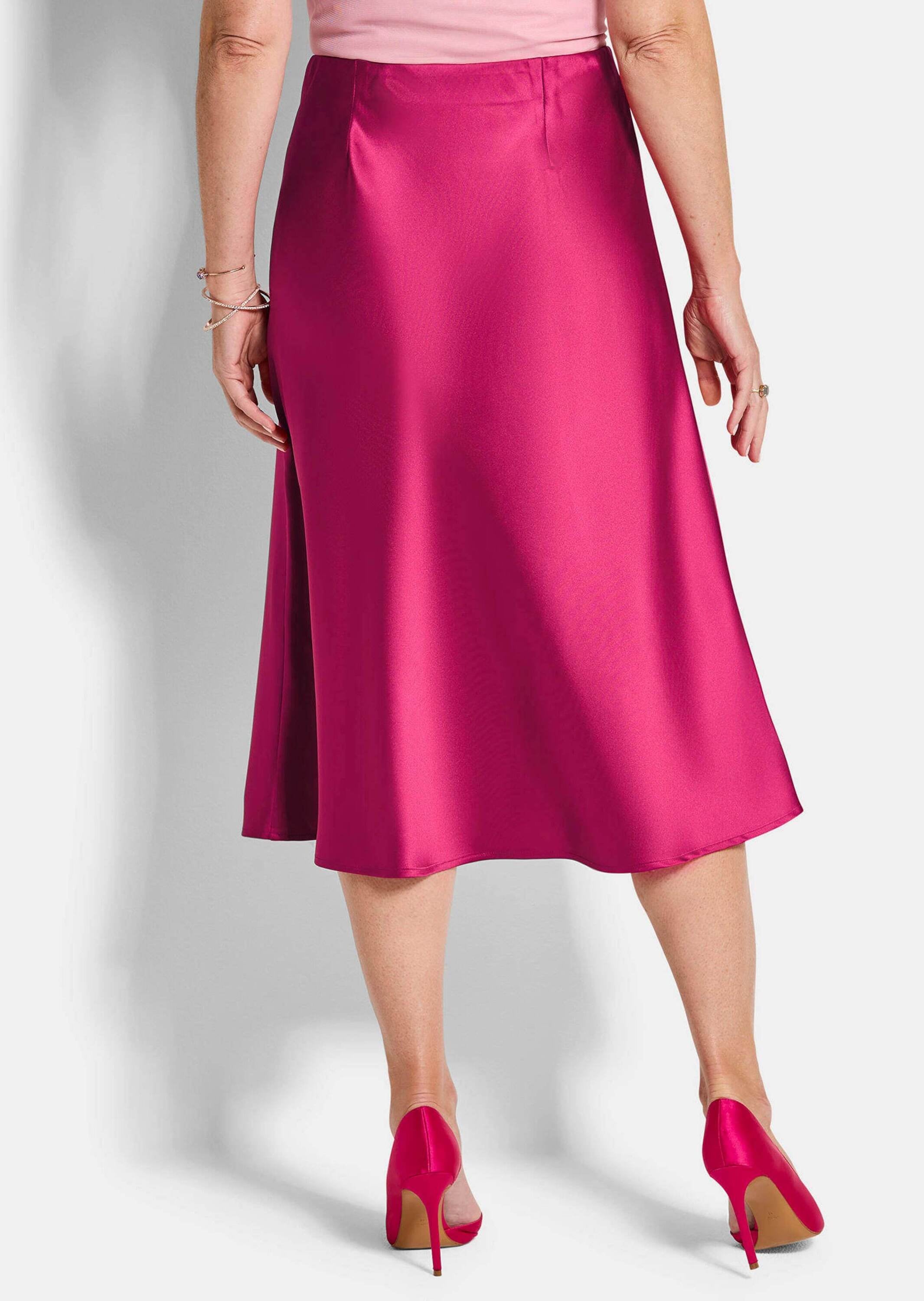 GOLDNER Schlupfrock »Kurzgröße Eleganter Midirock mit Schlupfbund« angenehm zu tragendeer Schlupfbnund