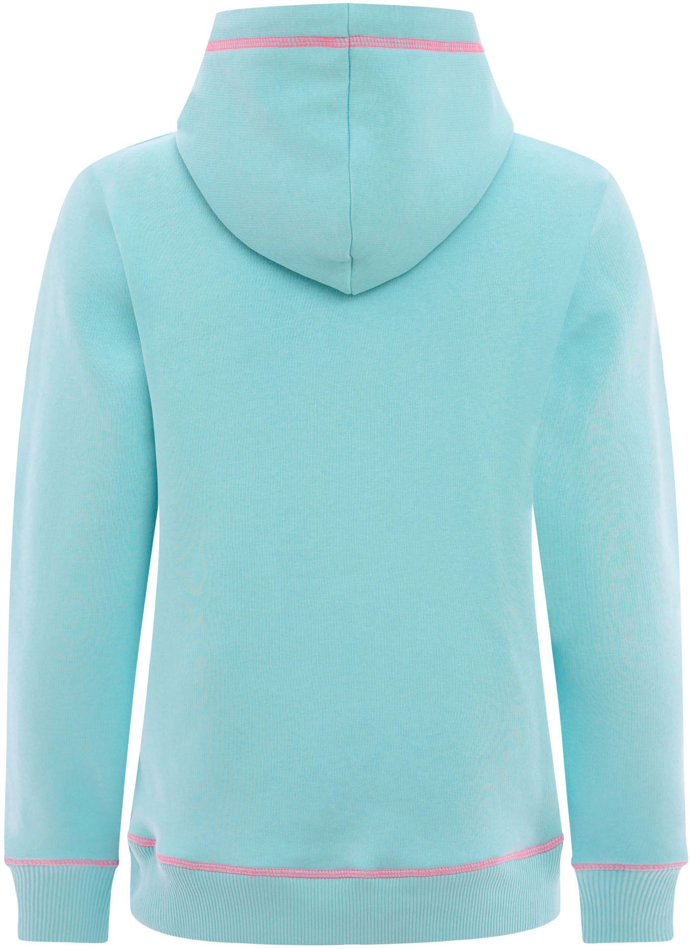 Zwillingsherz Hoodie »Strandleben Moin«, mit gesticktem Schriftzug und neonfarbenen Akzenten
