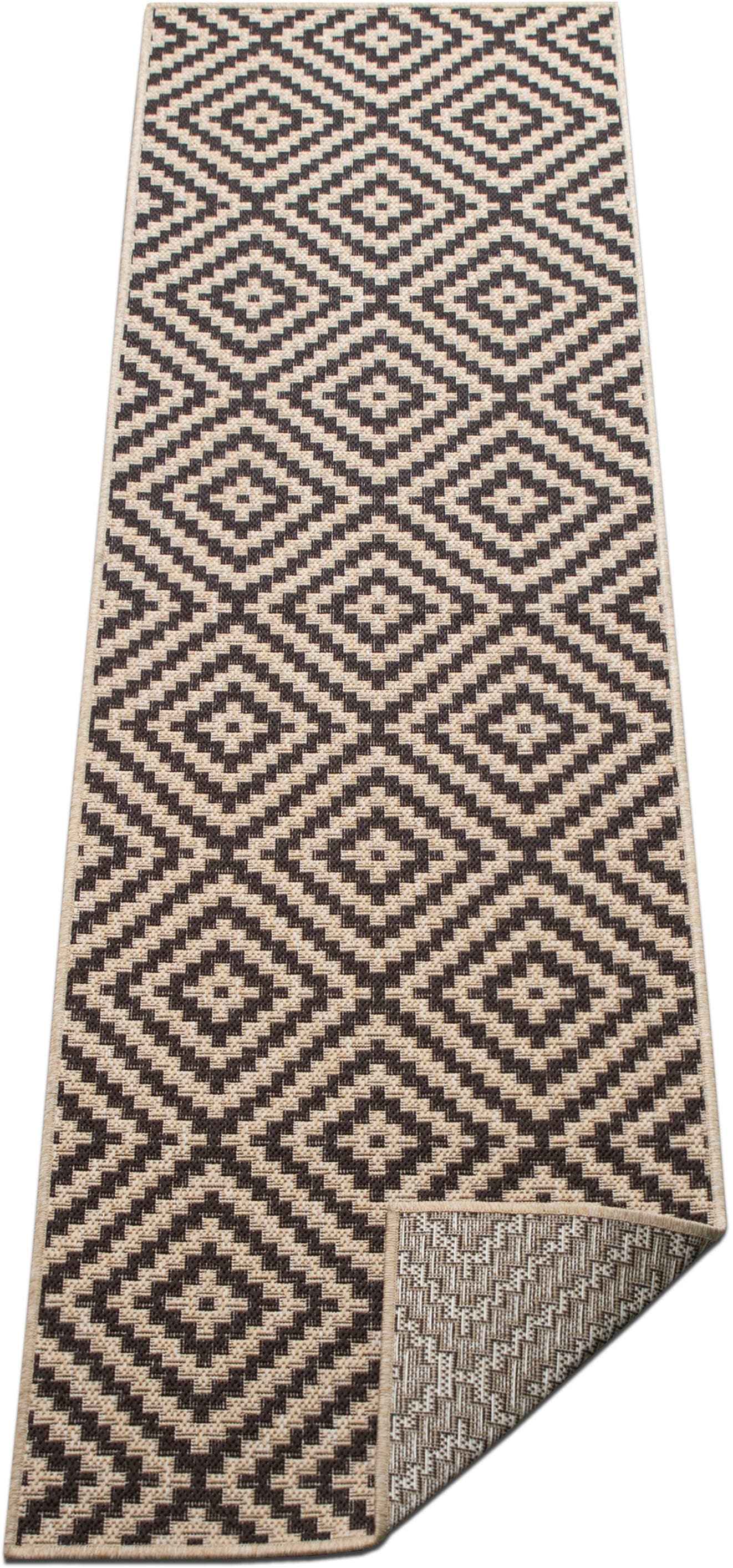 my home Teppich »Cordoba auch als Läufer erhältlich«, rechteckig, 3 mm Höhe, In- und Outdoor geeignet, Sisal-Optik, Wetterfest & UV-beständig, Boho