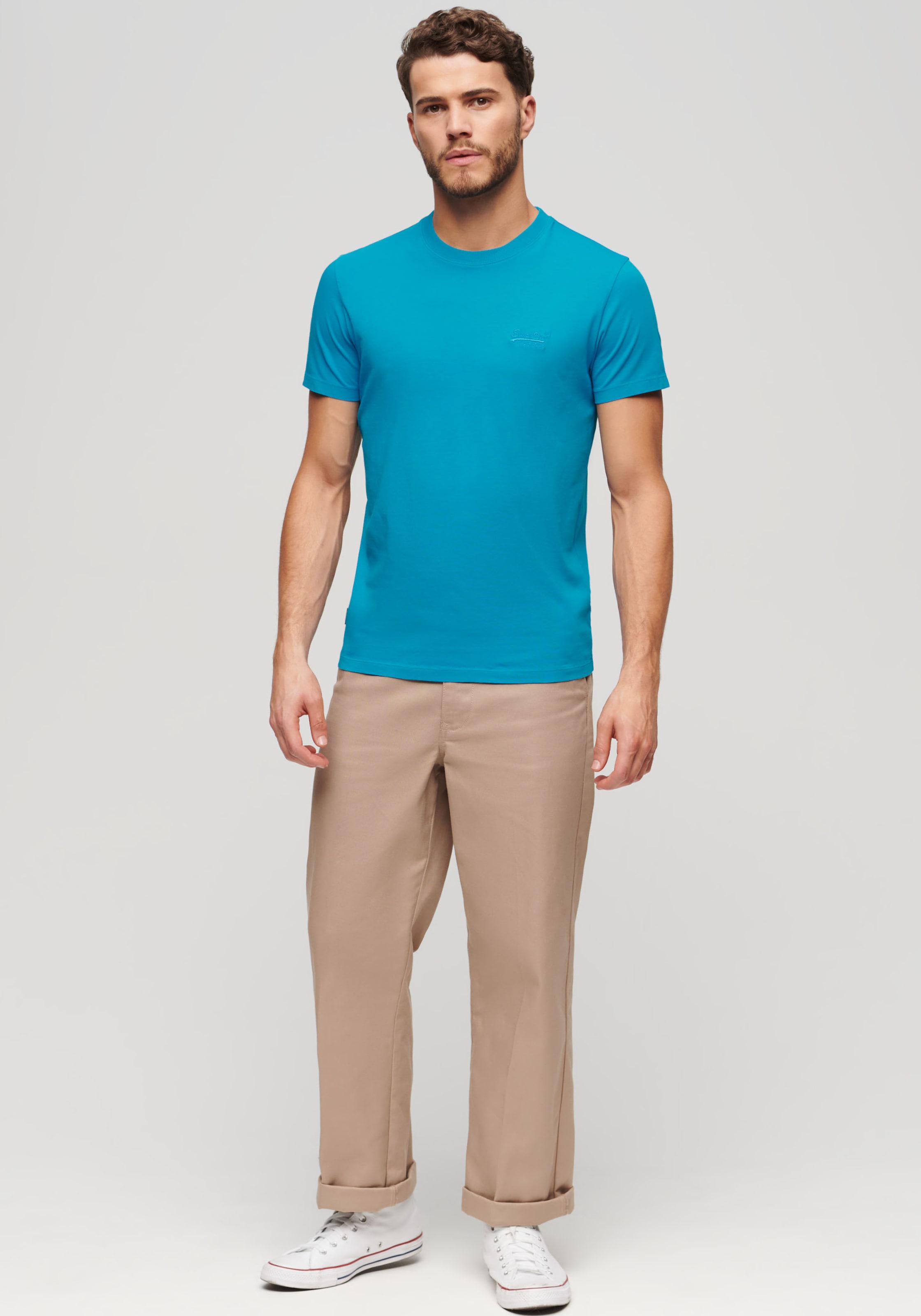 Superdry Rundhalsshirt »ESSENTIAL LOGO EMB NEON TEE«