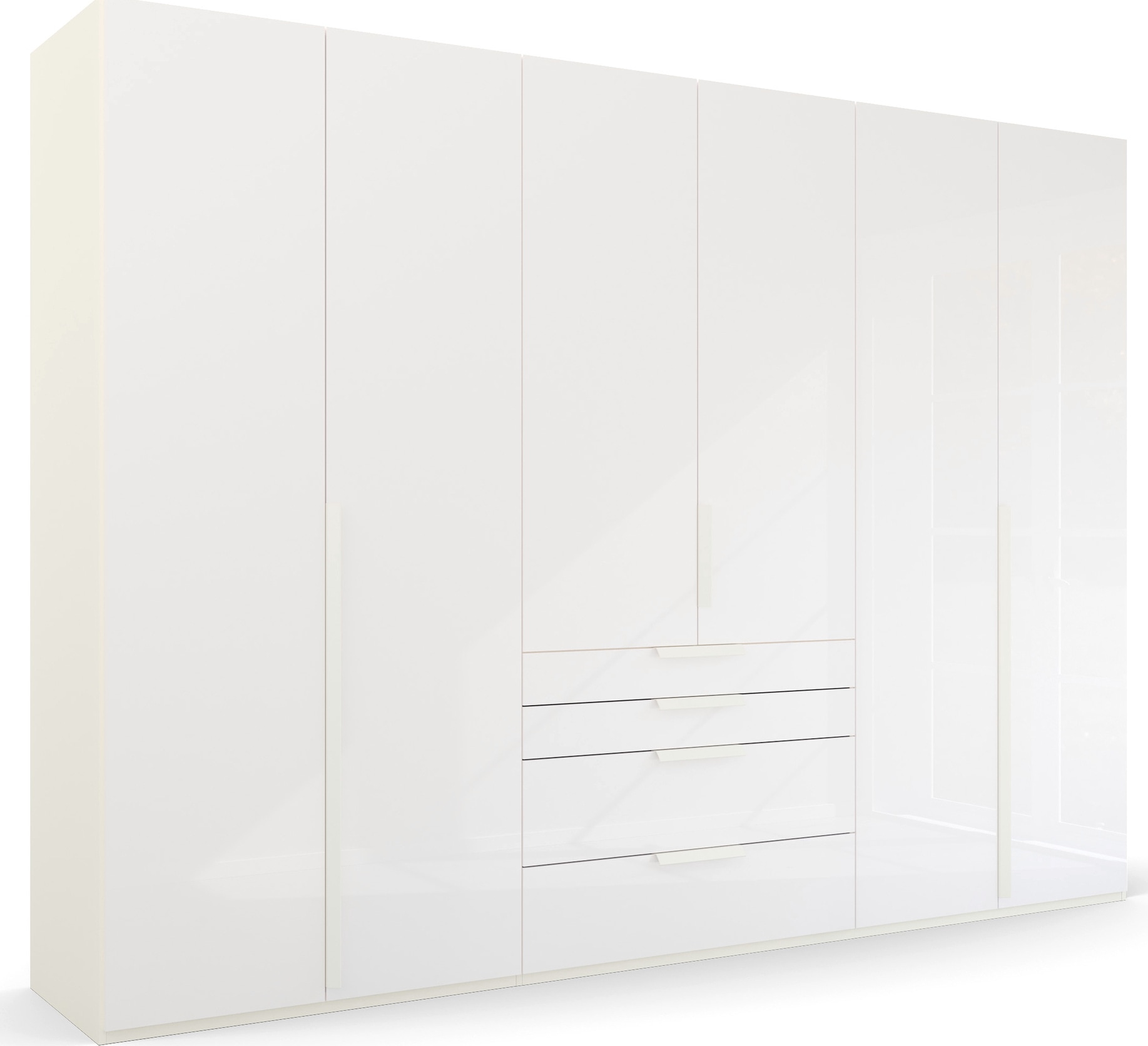 rauch Drehtürenschrank »Purisma«, mit Glasfront, Schubladen und umfangreichem Zubehör, mit Soft-Close