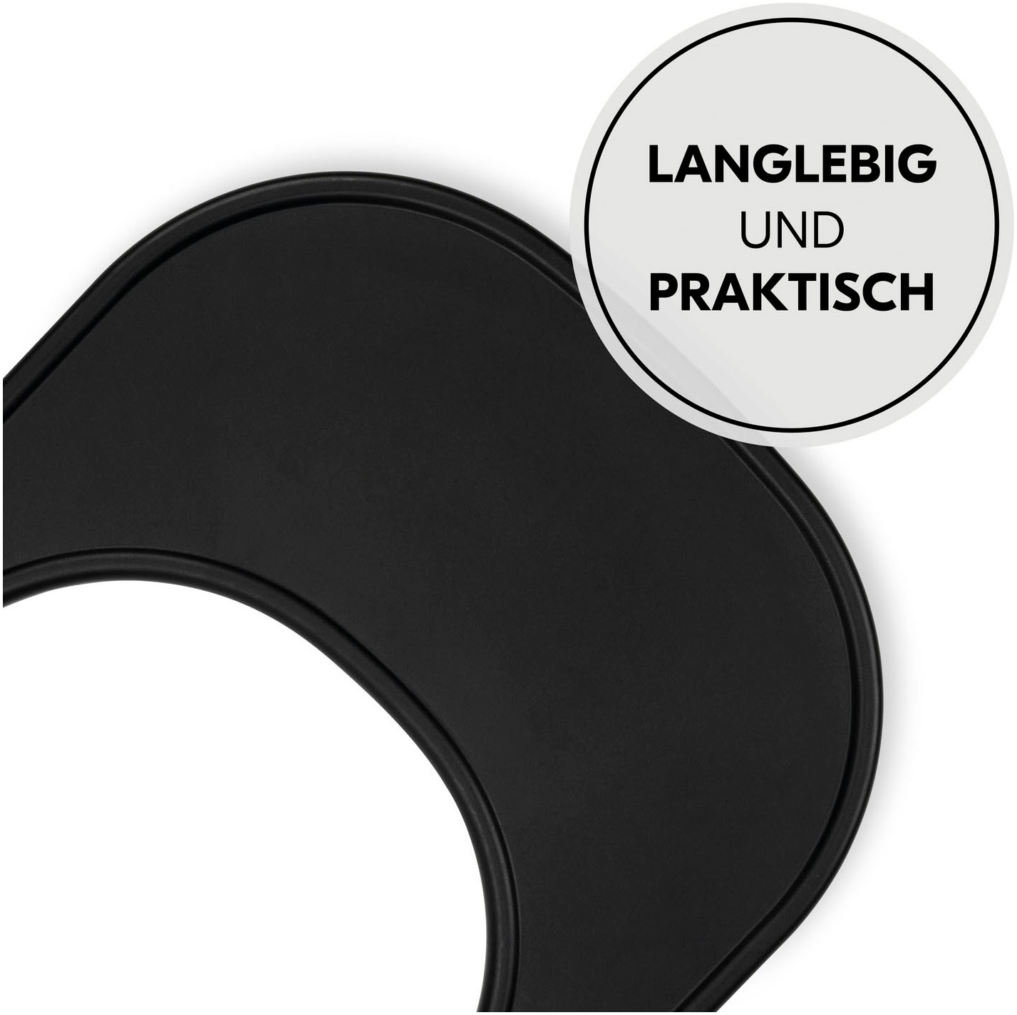 Hauck Hochstuhltablett »Alpha Click Tray, Black« aus recyceltem Material