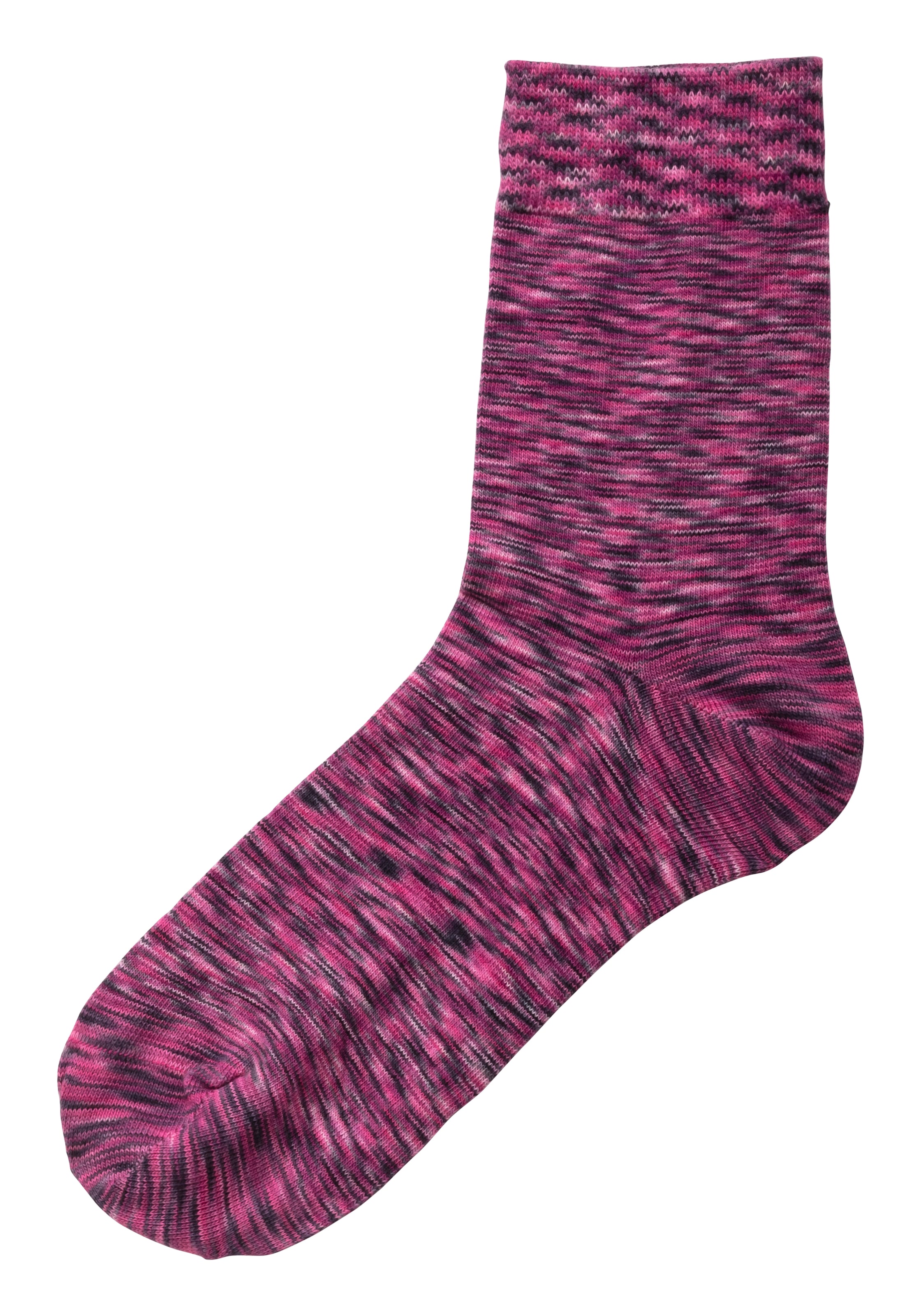 H.I.S Freizeitsocken Packung, 6 Stk. tlg. mit farbigem Garn