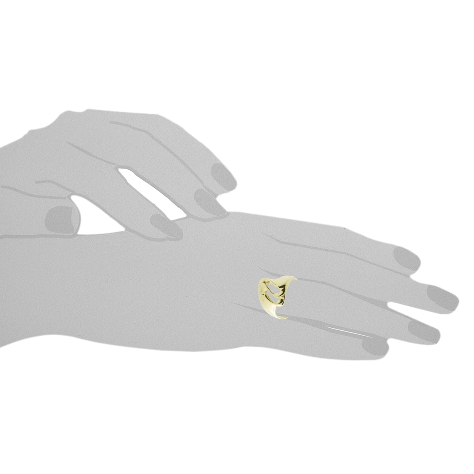 OSTSEE-SCHMUCK Fingerring »- Moni - Gold 333/000 - ohne Stein«