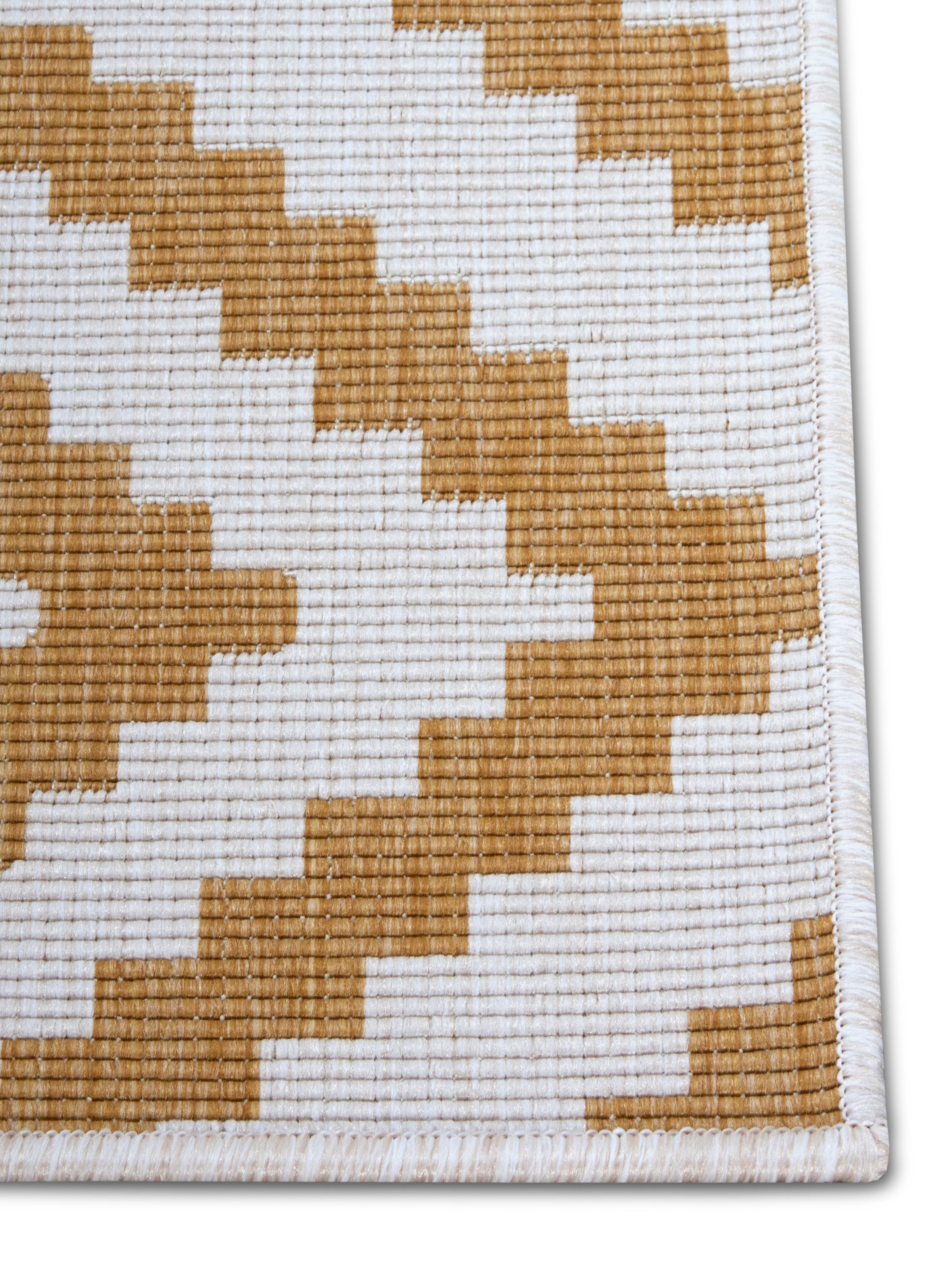 NORTHRUGS Teppich »Malta Wendeteppich«, rechteckig, 5 mm Höhe, In-& Outdoor, Wetterfest, Balkon, Terrasse, Raute, Läufer, Wohnzimmer