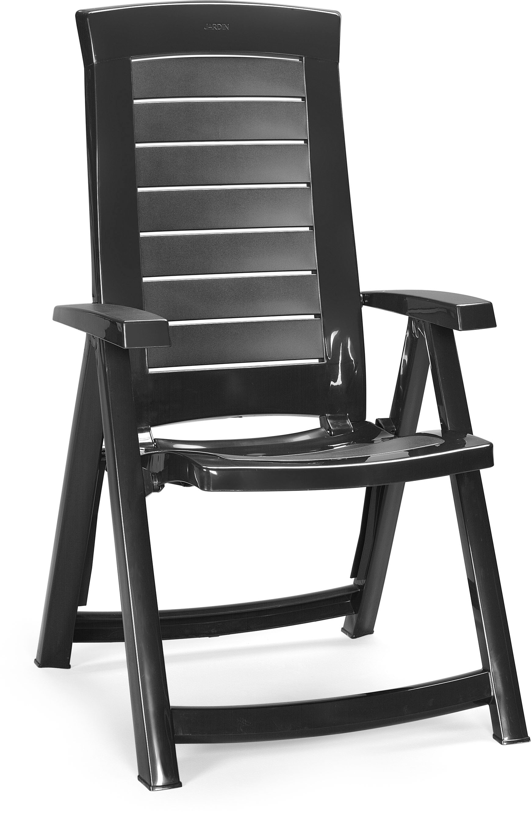 Jardin Garten-Essgruppe »Aruba« Set, bestehend aus 2 Sesseln, 2 Stk. tlg. Klappsessel, graphit Vollkunststoff