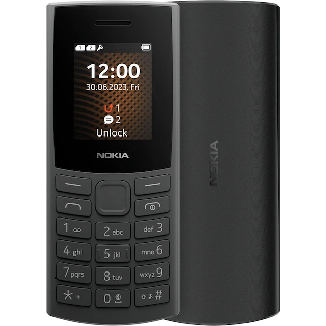 Nokia Handy »105 4G Edition 2023 Mobiltelefon«, Charcoal, 4,57 cm/1,8 Zoll  ➥ 3 Jahre XXL Garantie | UNIVERSAL