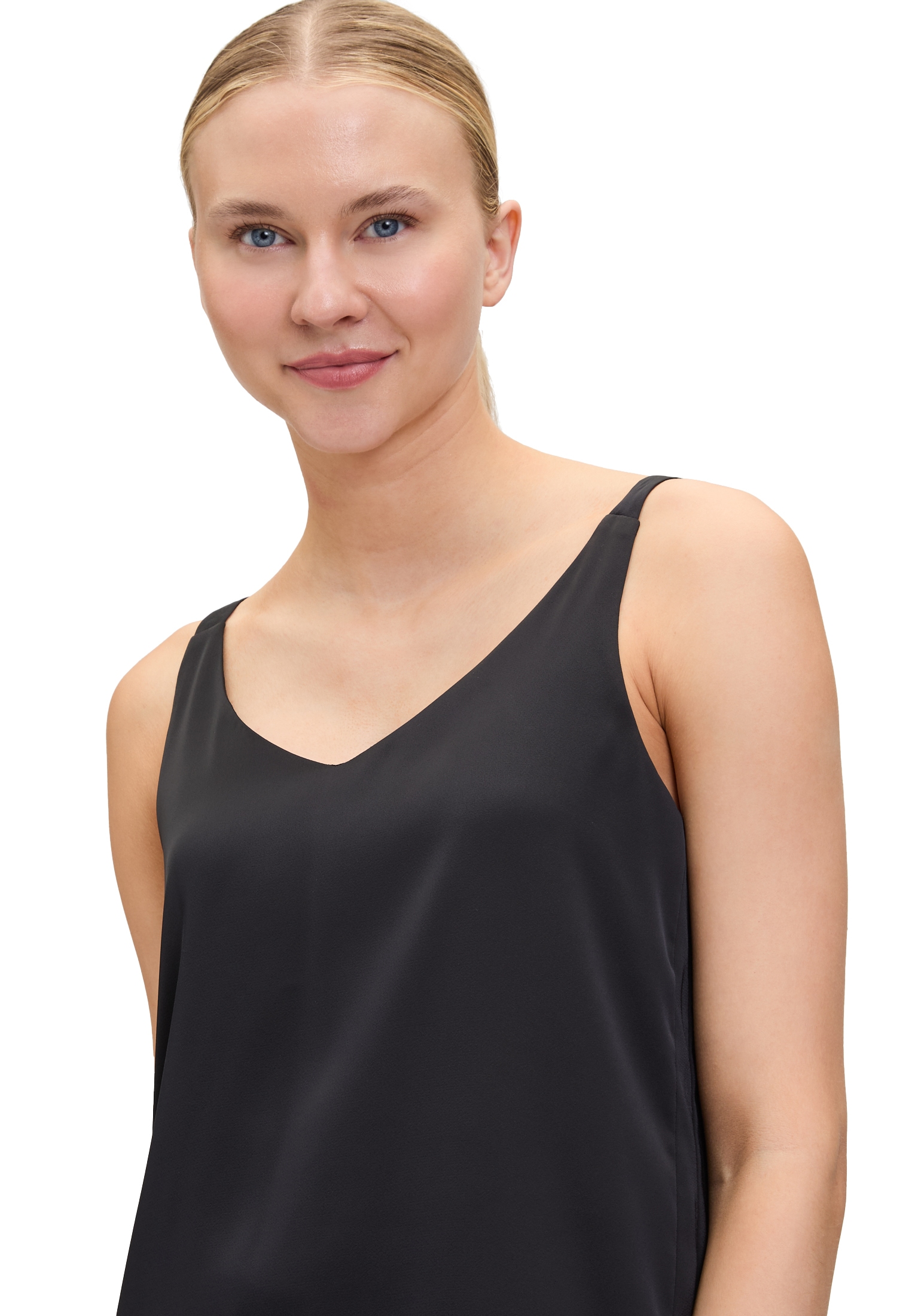 Vera Mont Satinbluse »Satin-Bluse mit V-Ausschnitt«