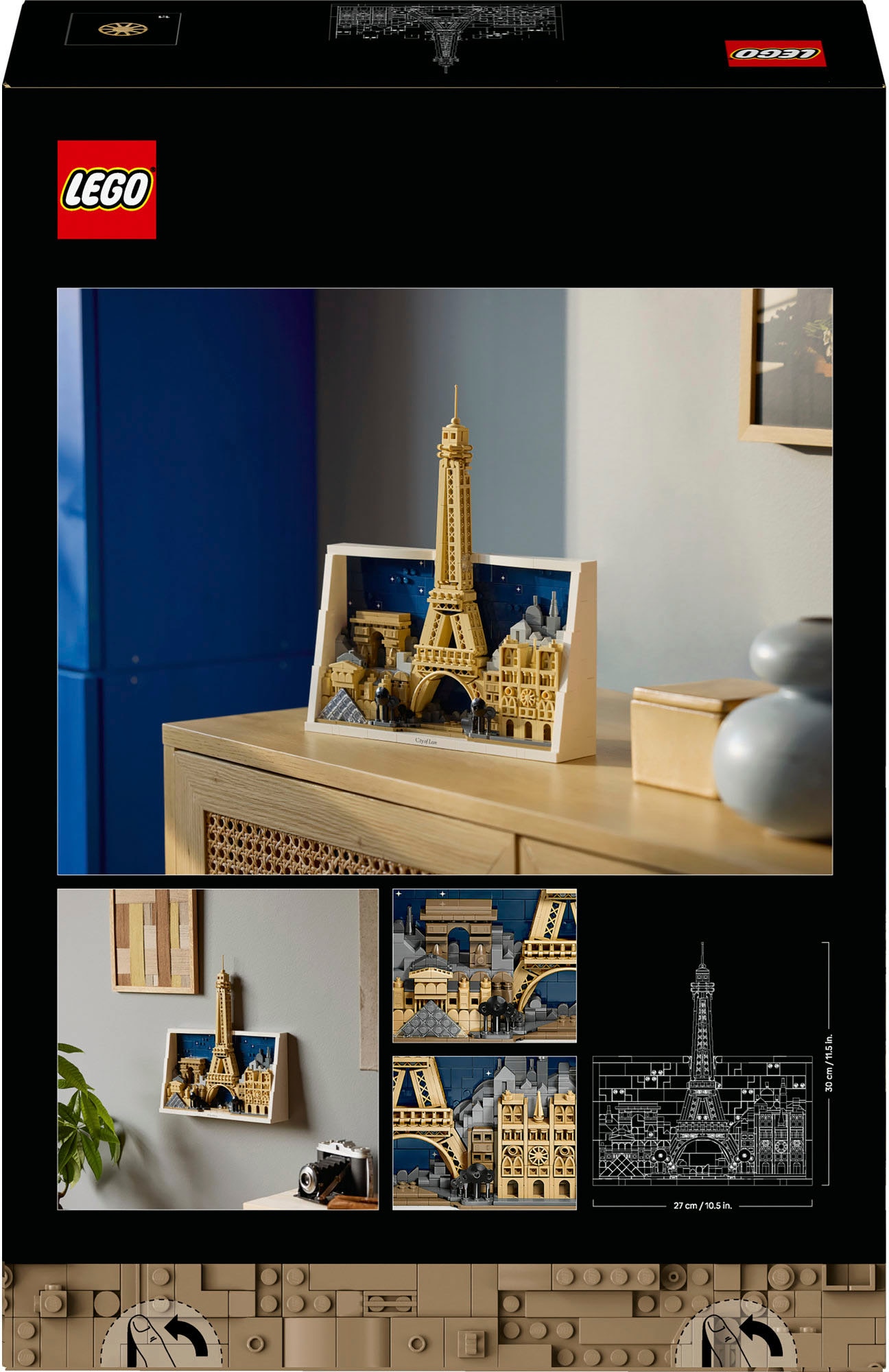 LEGO® Konstruktionsspielsteine »Paris – Stadt der Liebe (21064), LEGO Architecture« Made in Europe