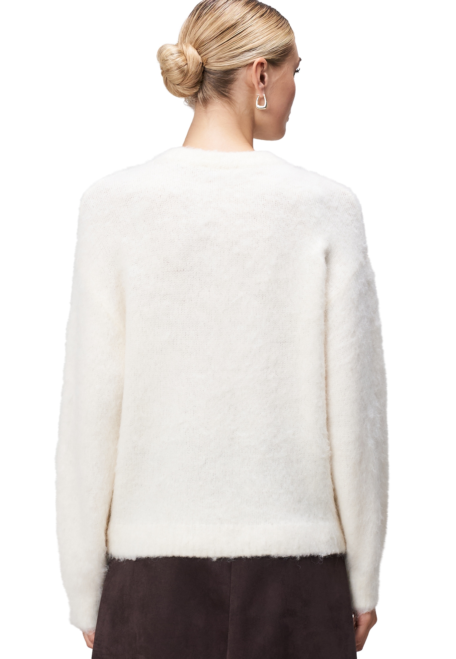 Zero Strickpullover »Strickpullover mit Flaum«