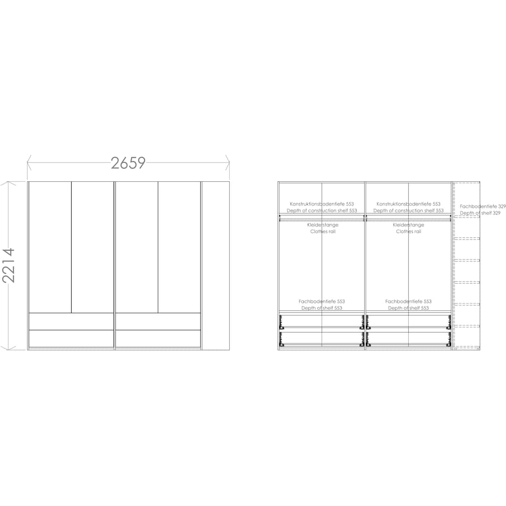 Müller SMALL LIVING Kleiderschrank »Modular Plus Variante 4«