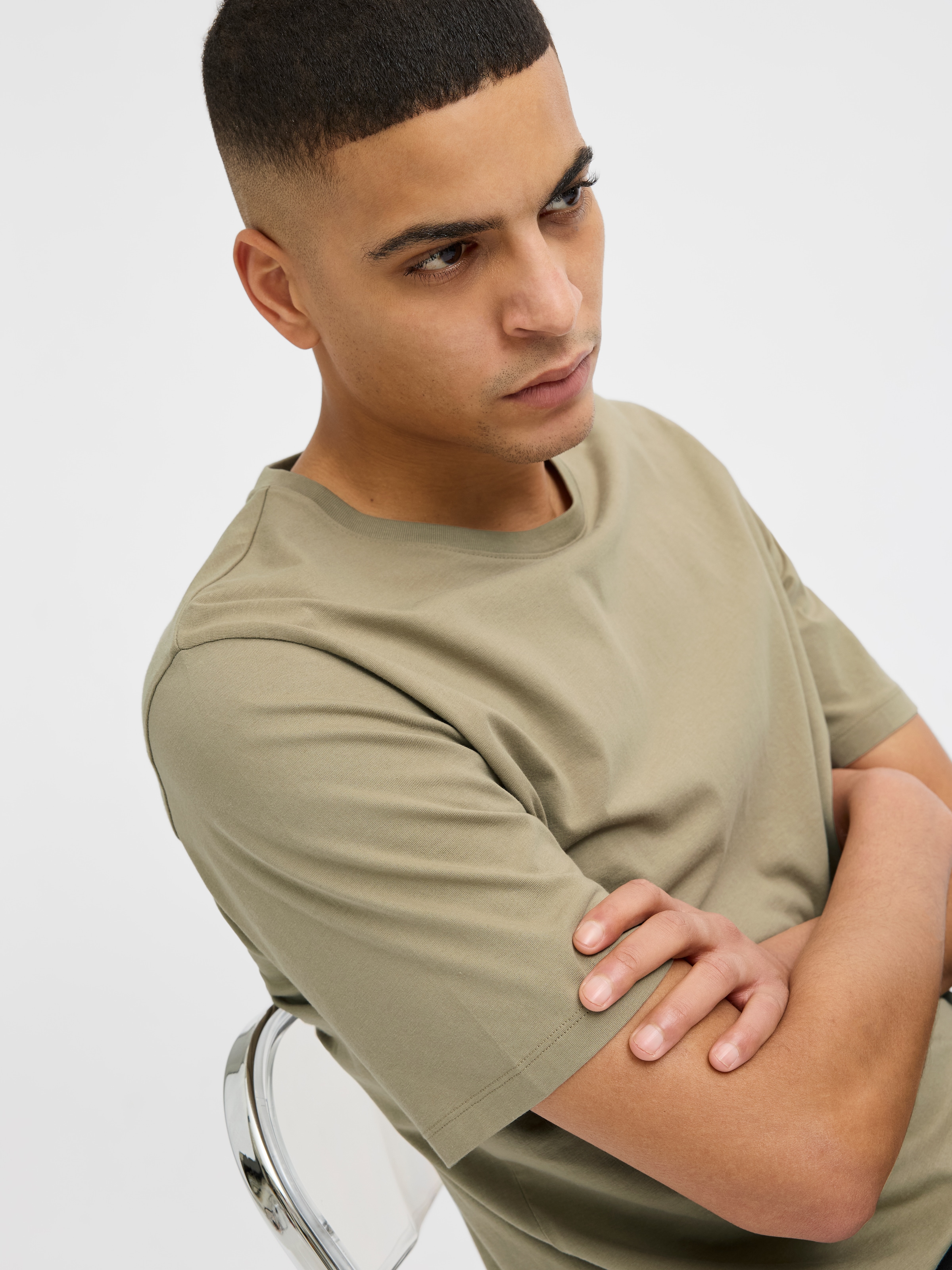 Jack & Jones Rundhalsshirt »JJEORGANIC BASIC TEE SS O-NECK NOOS«, mit Rundhalsausschnitt